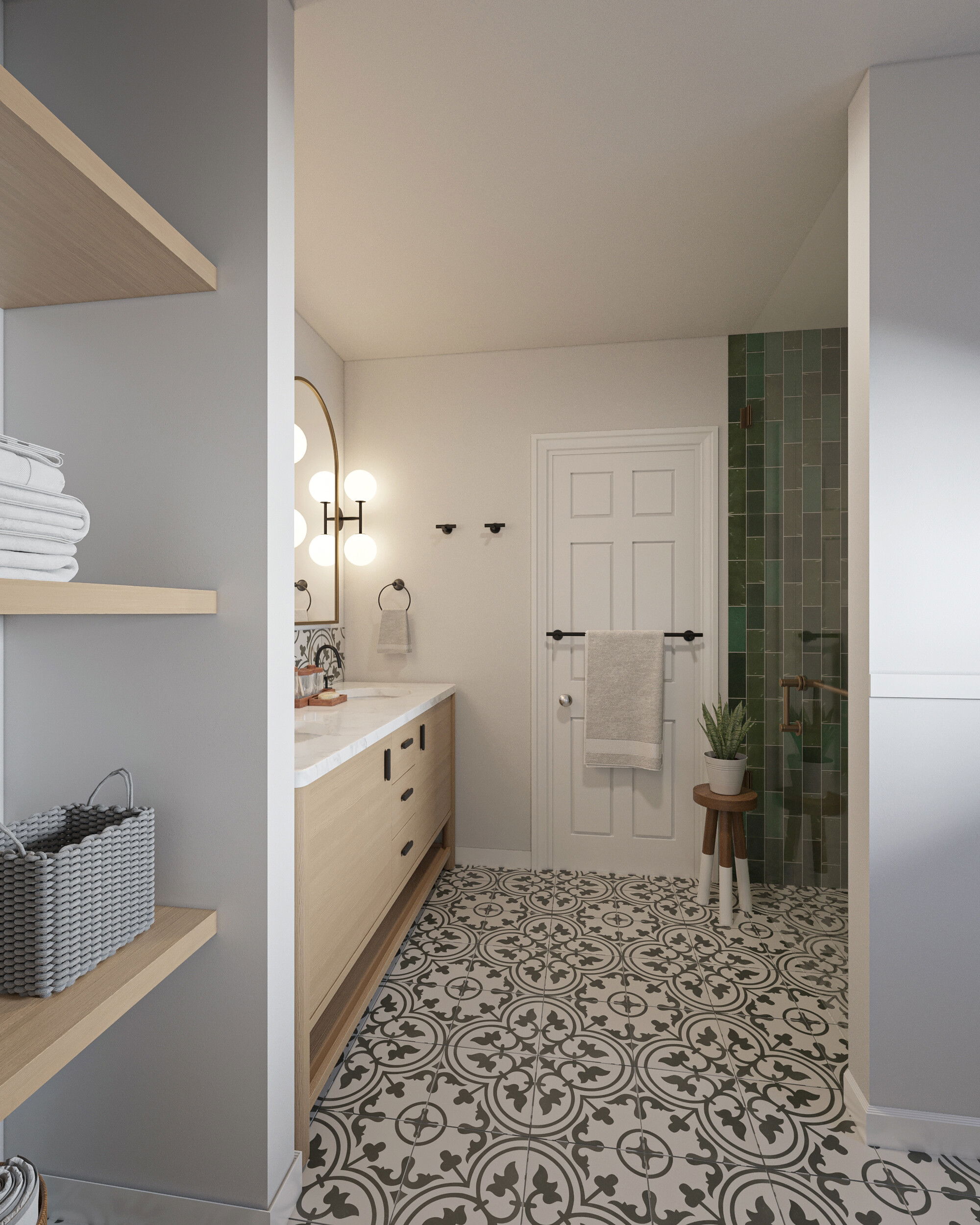 Online Designer Bathroom 3D Model 2