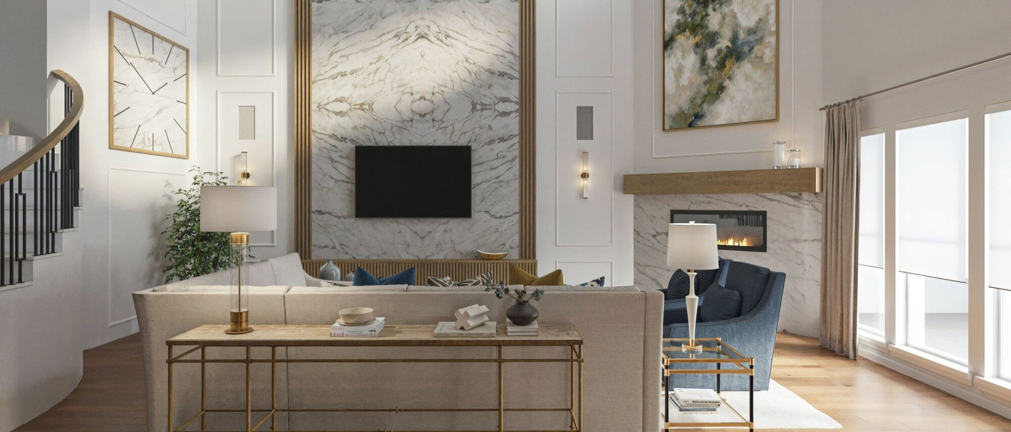 Luxurious Home Design with Modern Touches by top Irving interior designers