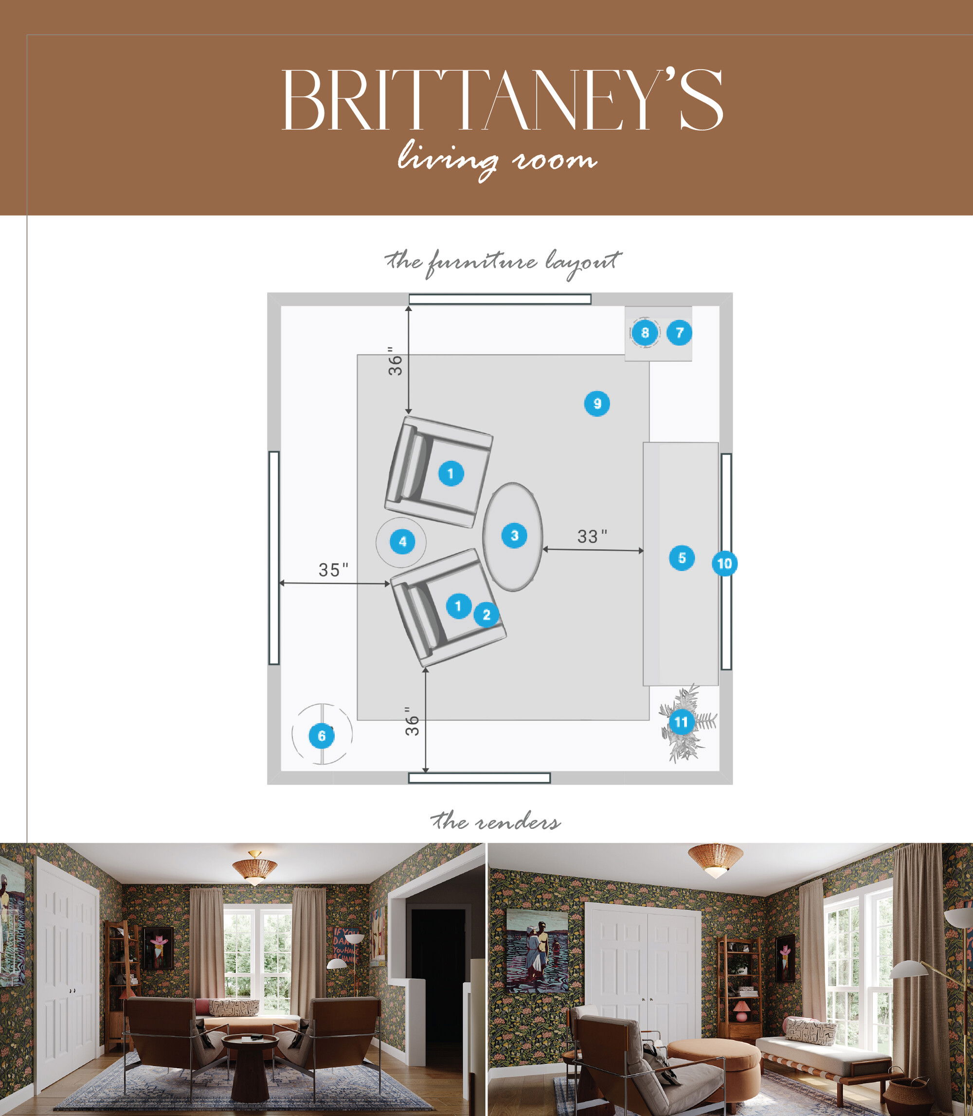 Online Designer Living Room Floorplan