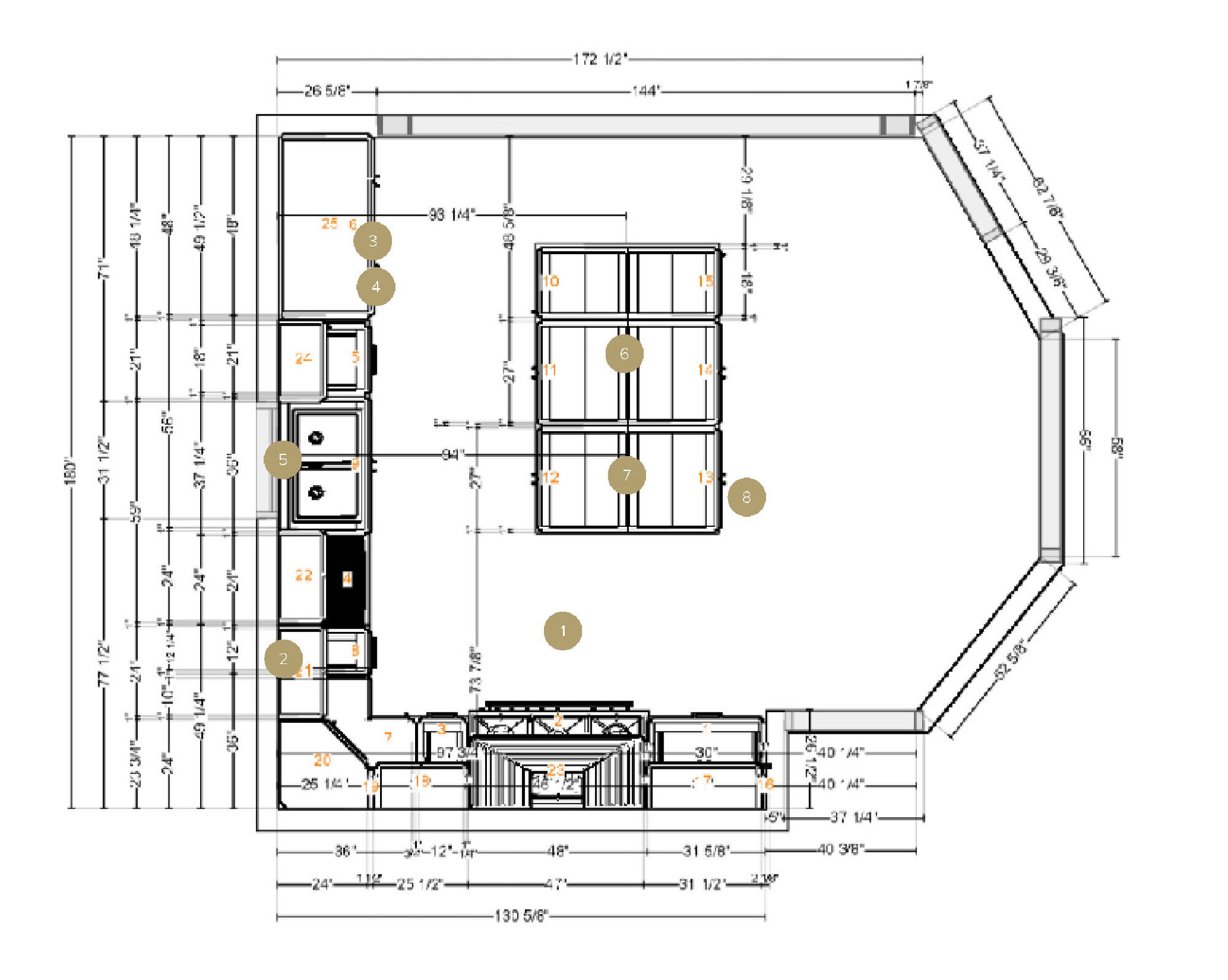Online Designer Kitchen Floorplan