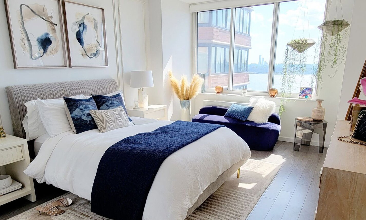 Classy & Tranquil Bedroom Interior Design by affordable Hartford interior designers