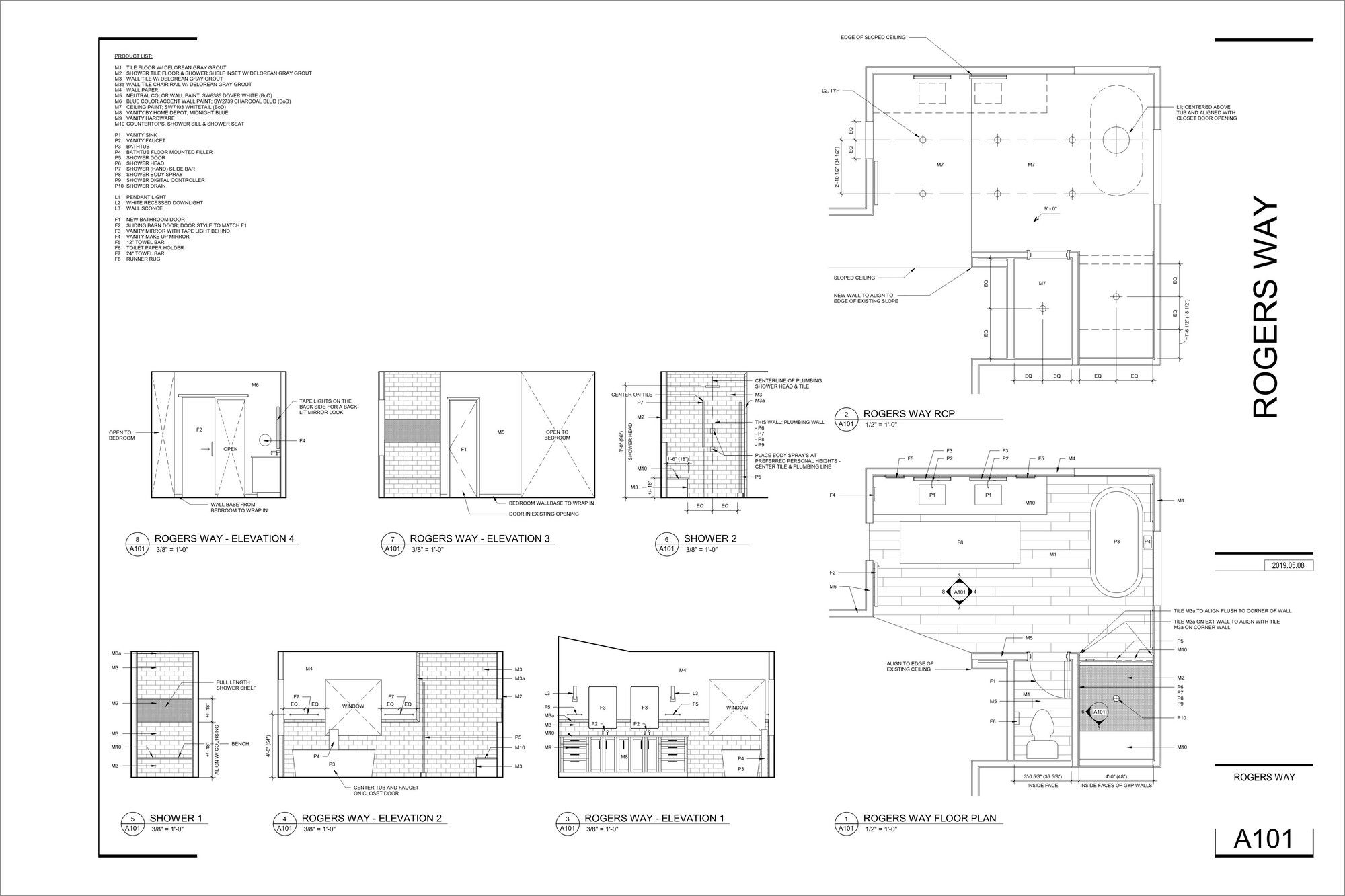 Online Designer Bathroom Floorplan