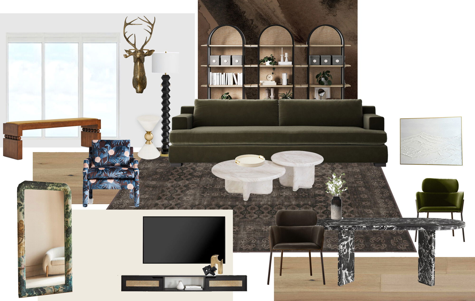 Online Designer Combined Living/Dining Interior Design Ideas