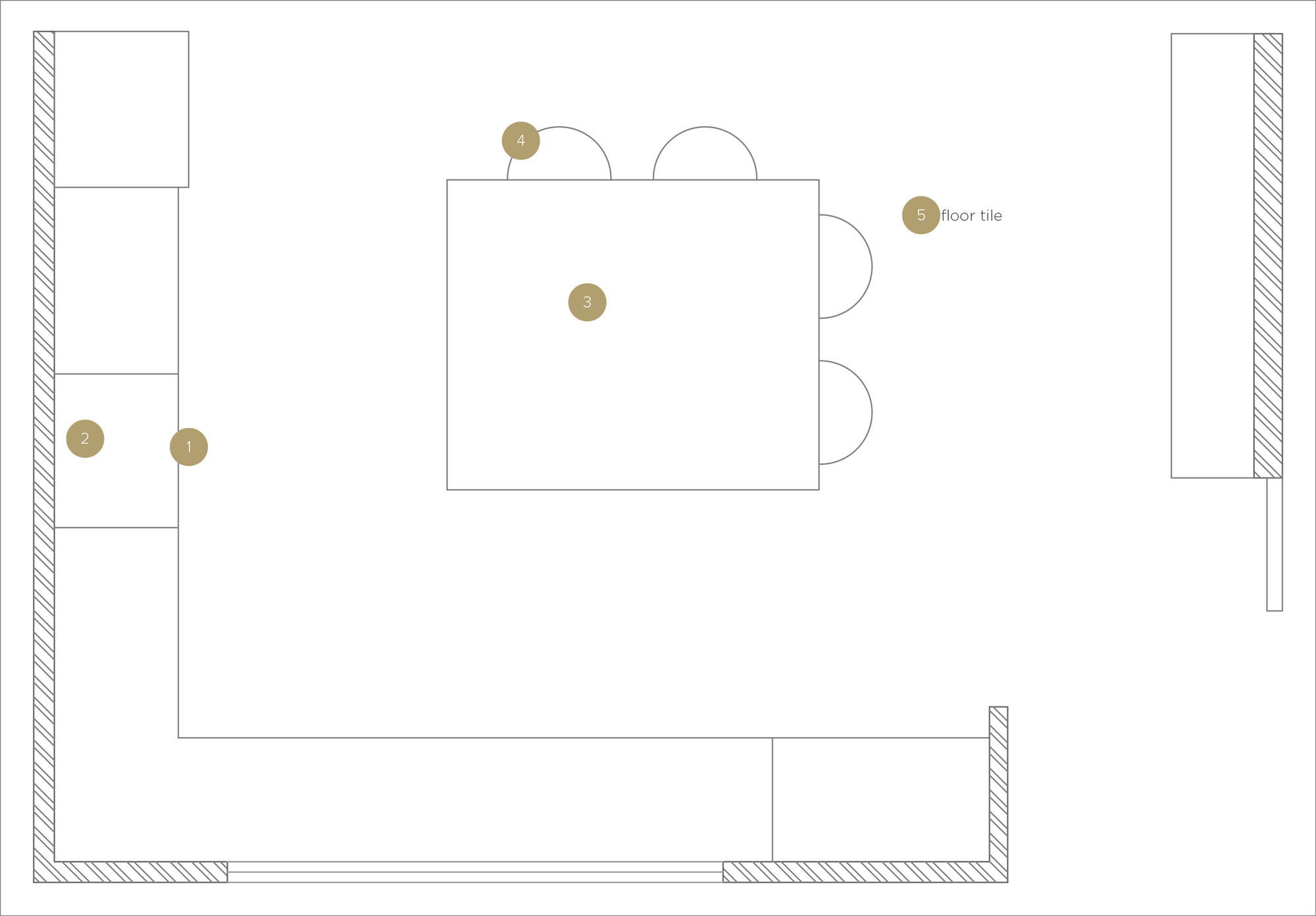 Online Designer Kitchen Floorplan