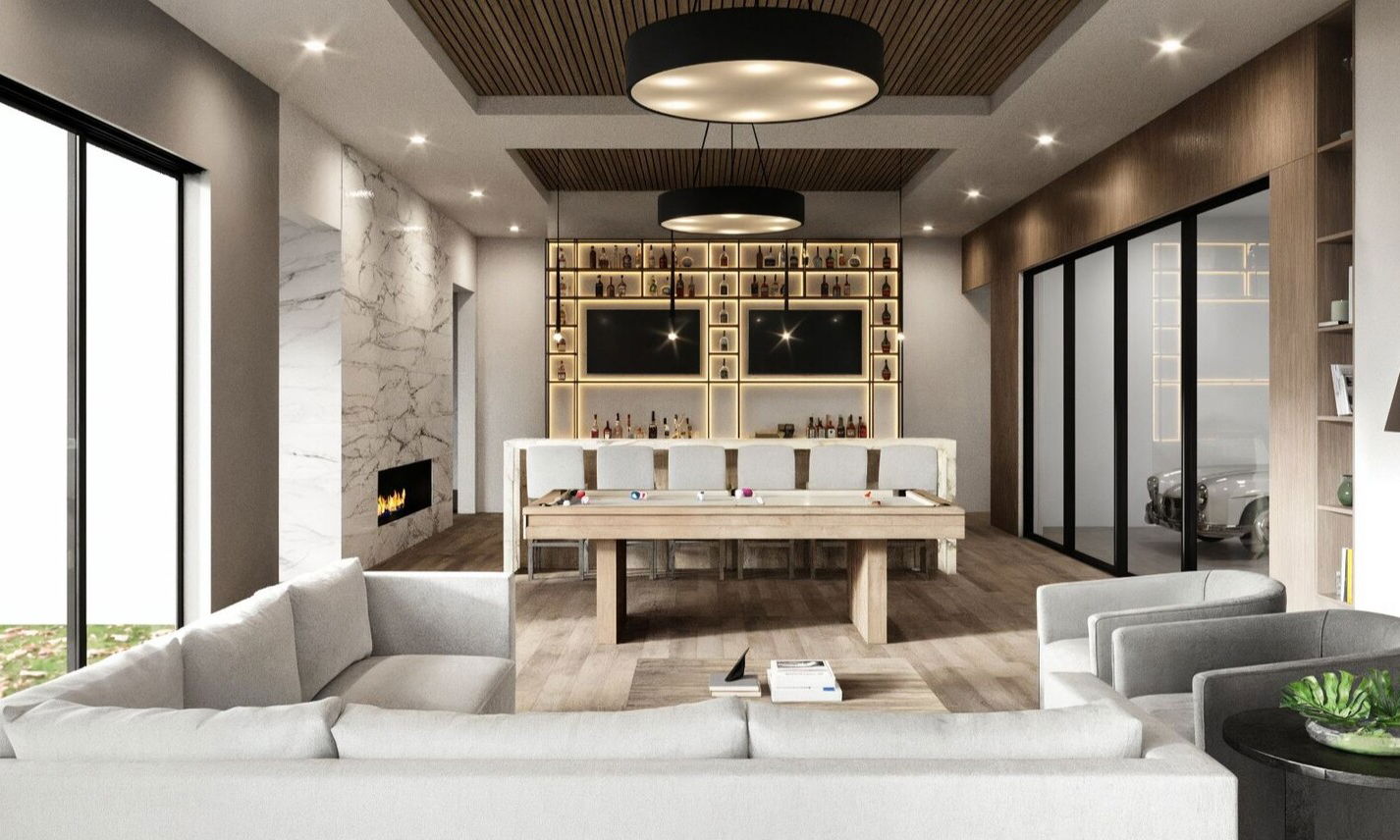 Contemporary Home and Bar Design by interior designers in Boca Raton, Florida