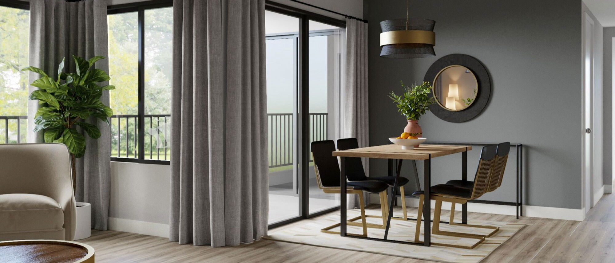 Transformación de casa con techo abovedado moderno - Renderizado después