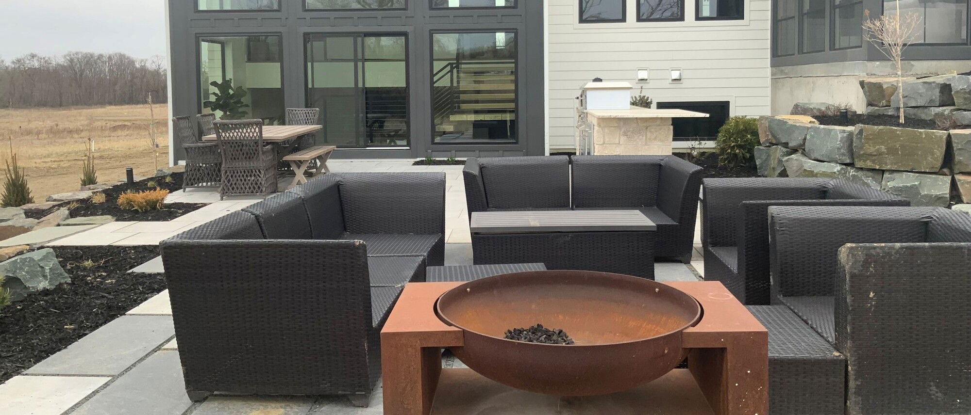 Fresh & Comfortable Patio Design Renovation- Before Photo