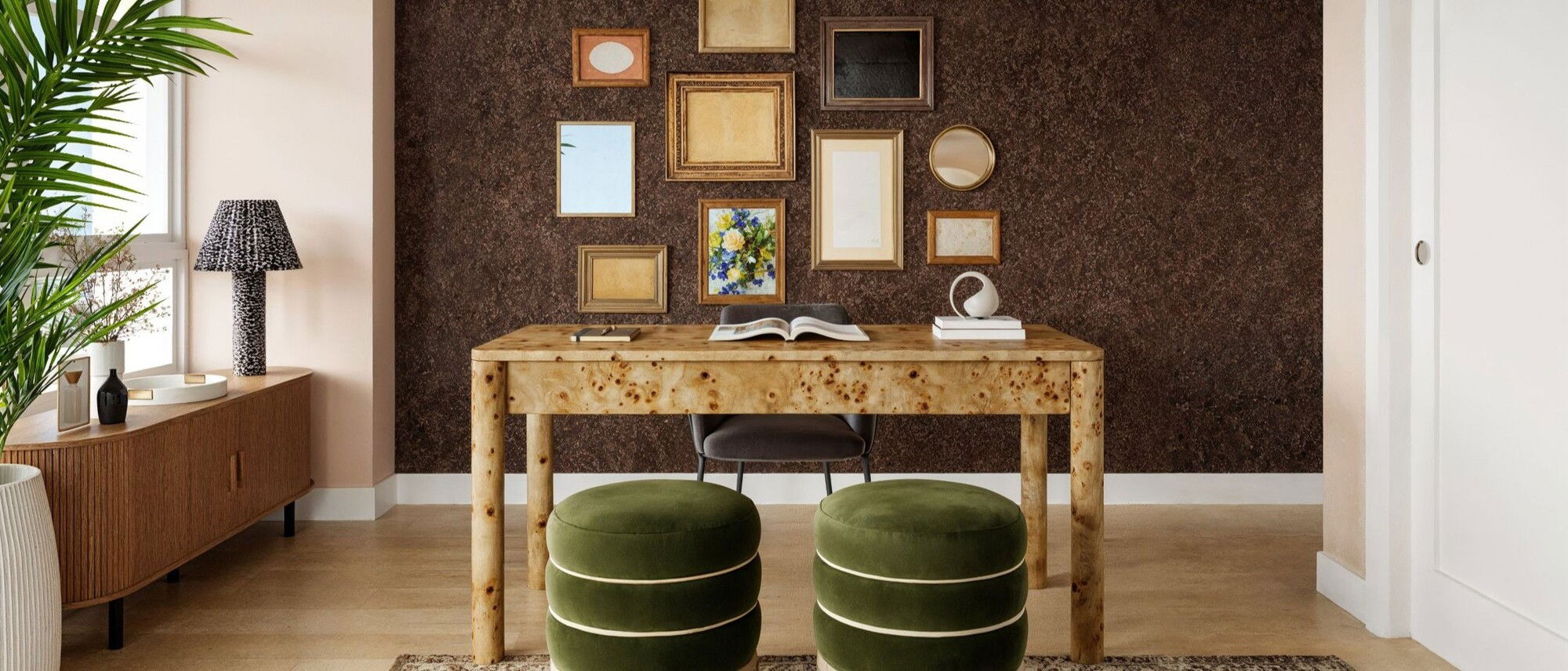 Sophisticated Eclectic Mid-Century Home Design- After Rendering
