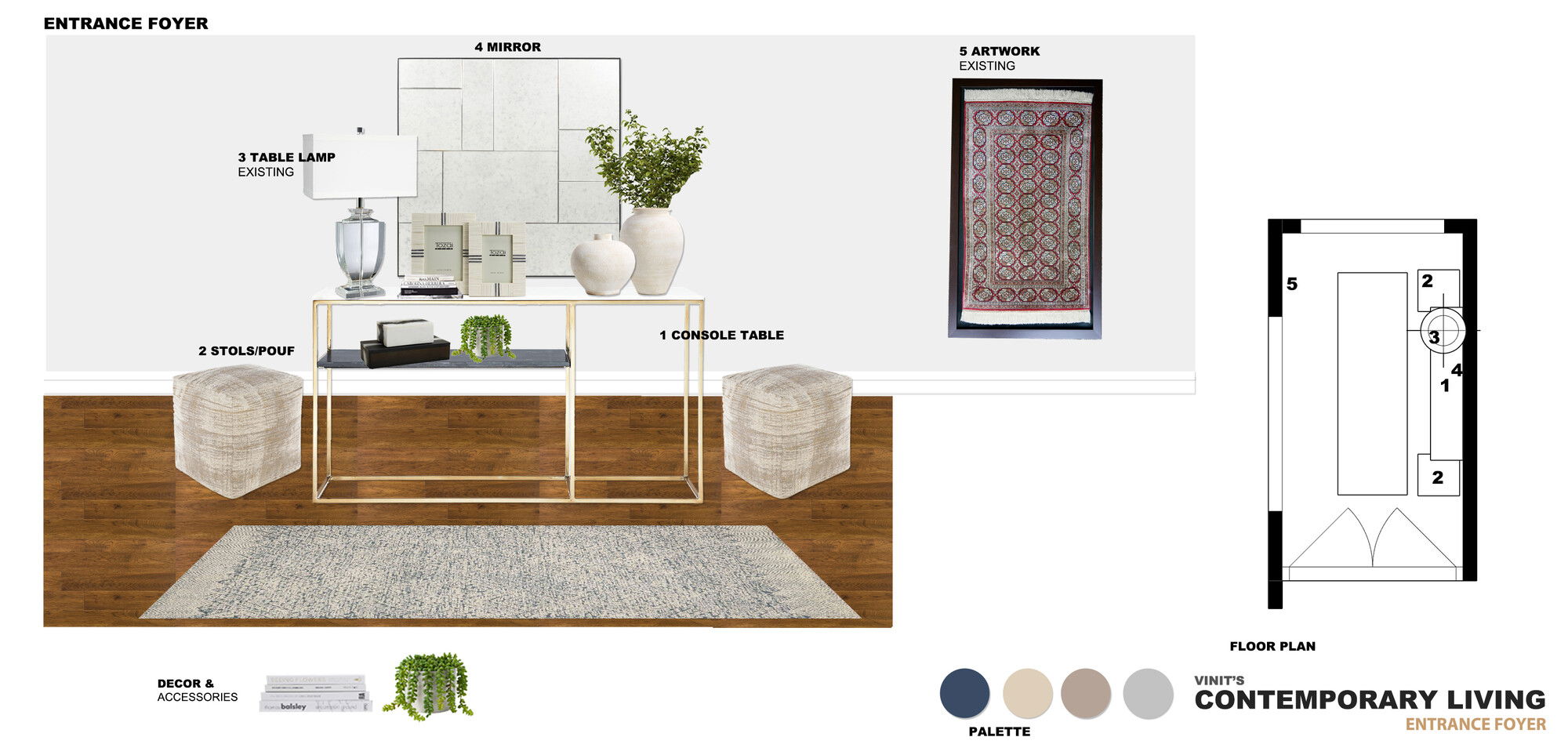 Ideas De Diseño Interior De Pasillo / Entrada De Diseñador En Línea