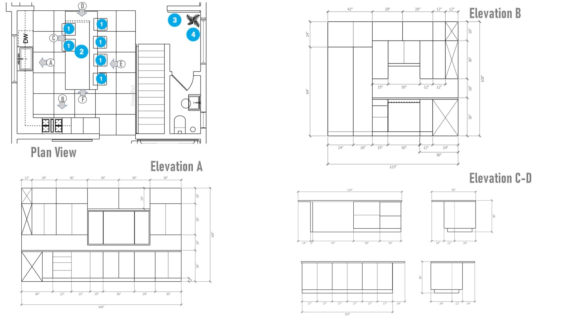 Online Designer Kitchen Floorplan