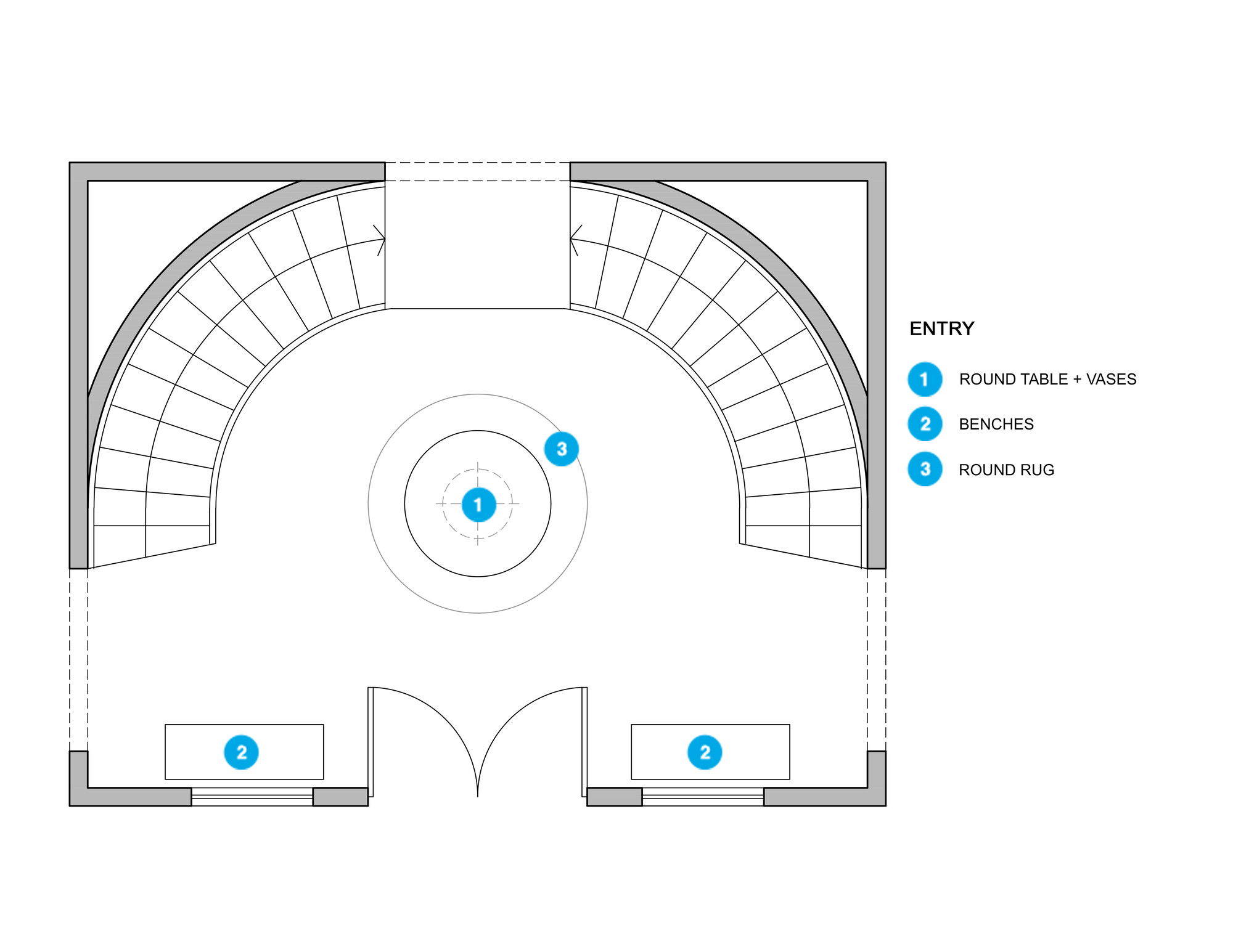 Online Designer Hallway/Entry Floorplan