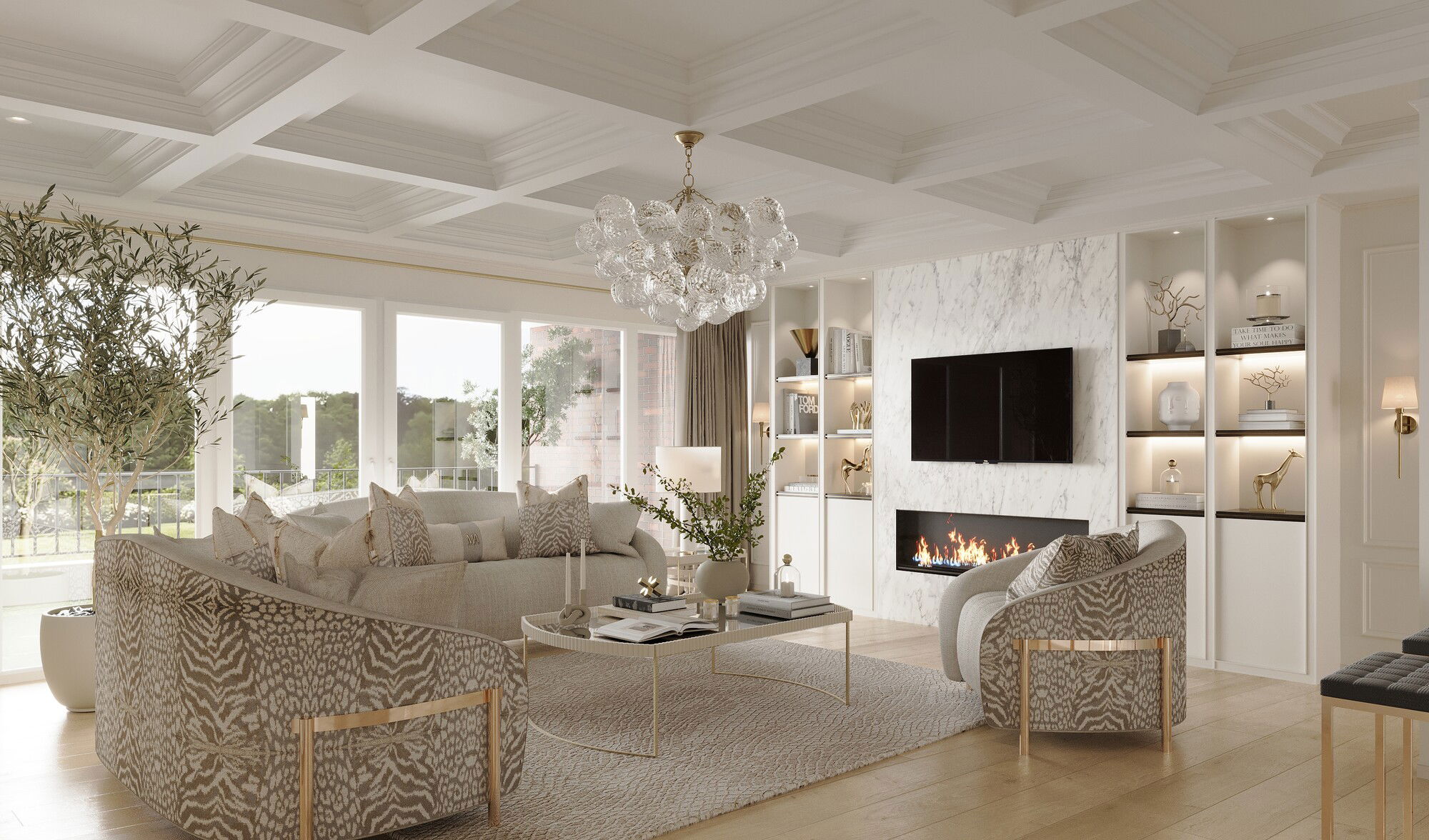 Online Designer Living Room 3D Model 3