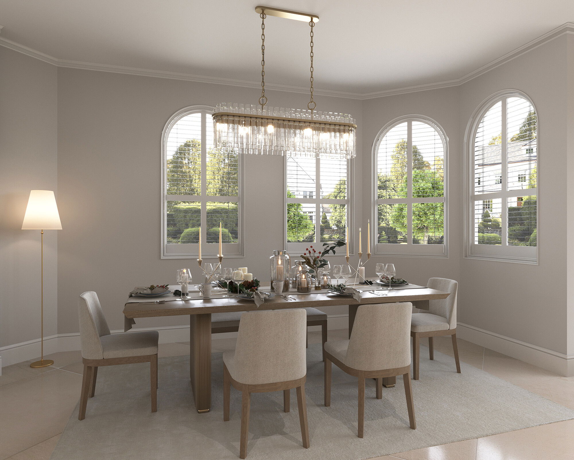 Online Designer Combined Living/Dining 3D Model 5