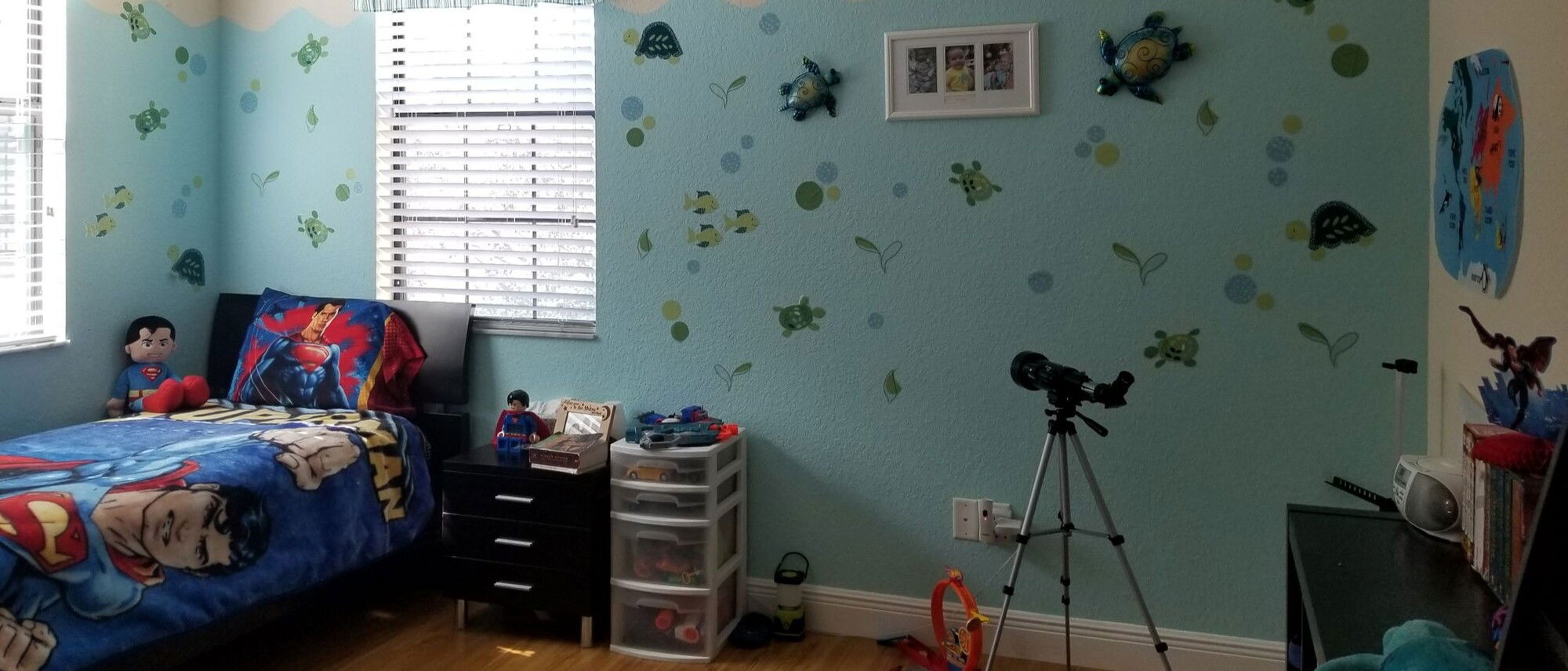 Space Themed Kids Room Design- Before Photo