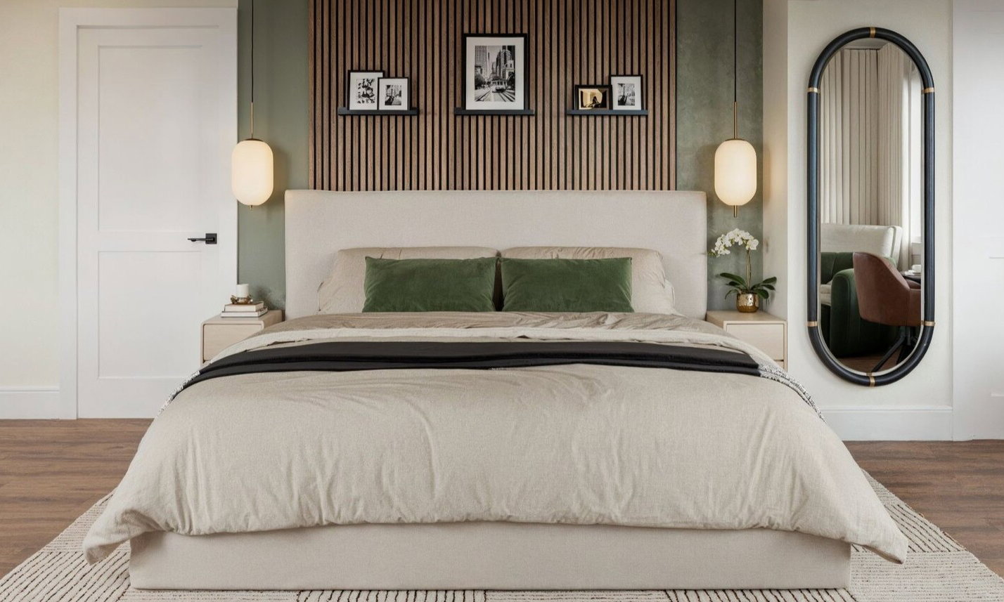 Inviting Modern Bedroom Renovation by affordable Springfield interior designers