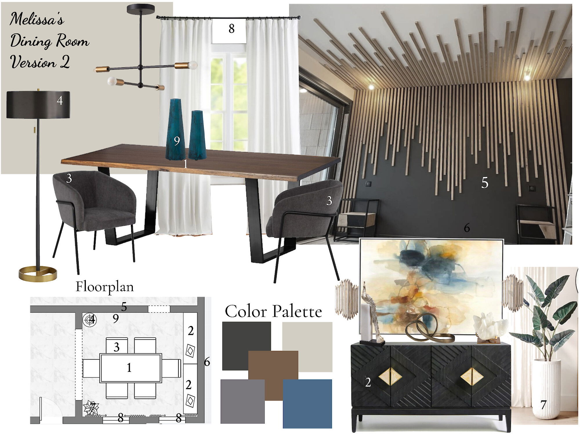 Ideas de Diseño de Interiores para el Comedor por Diseñadores en Línea