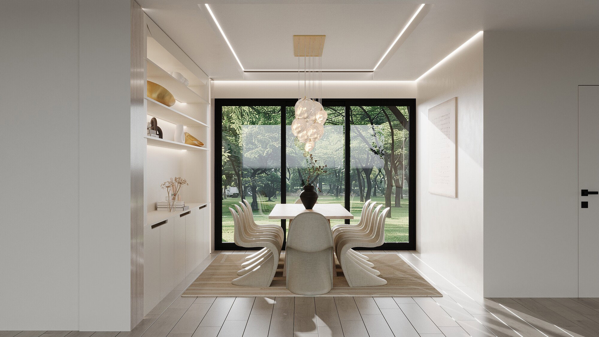 Online Designer Dining Room 3D Model 3