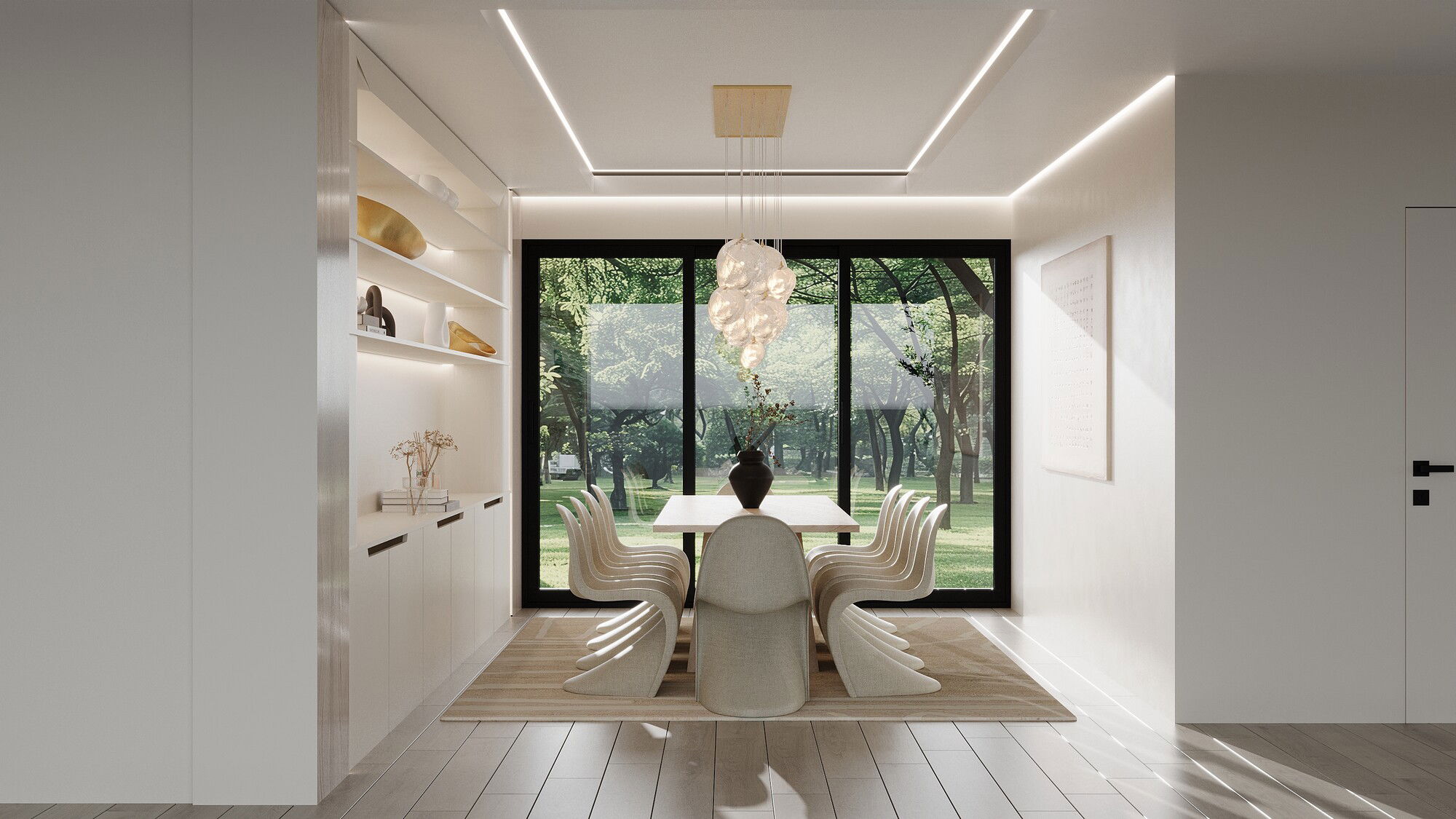 Online Designer Dining Room 3D Model 3