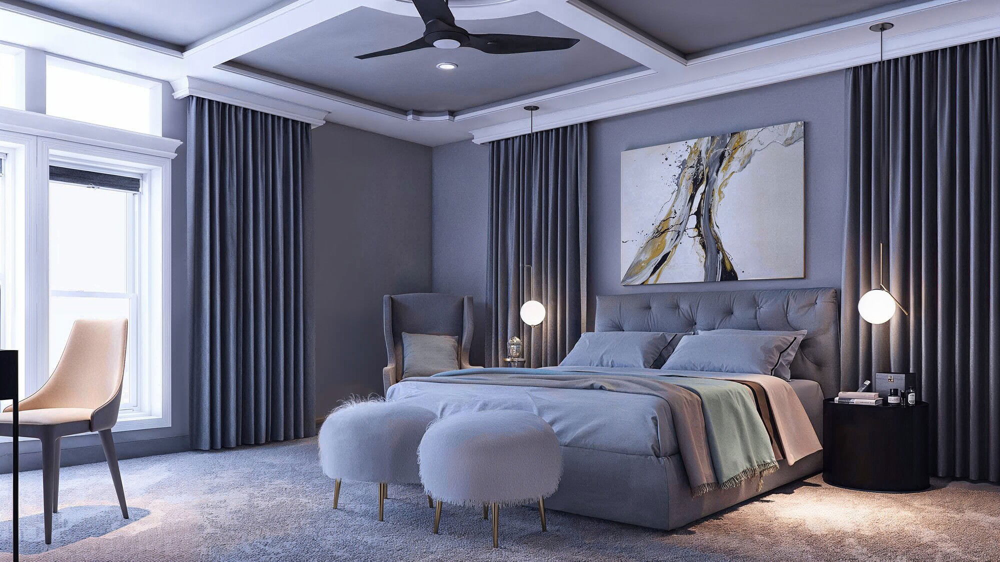 Modelo 3D de Dormitorio del Diseñador en Línea 1