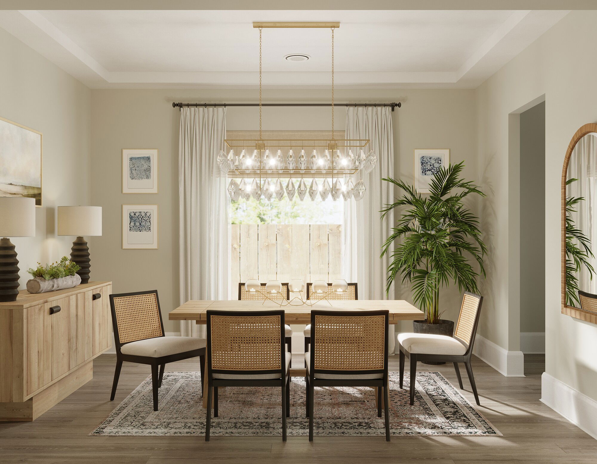 Online Designer Dining Room 3D Model 3