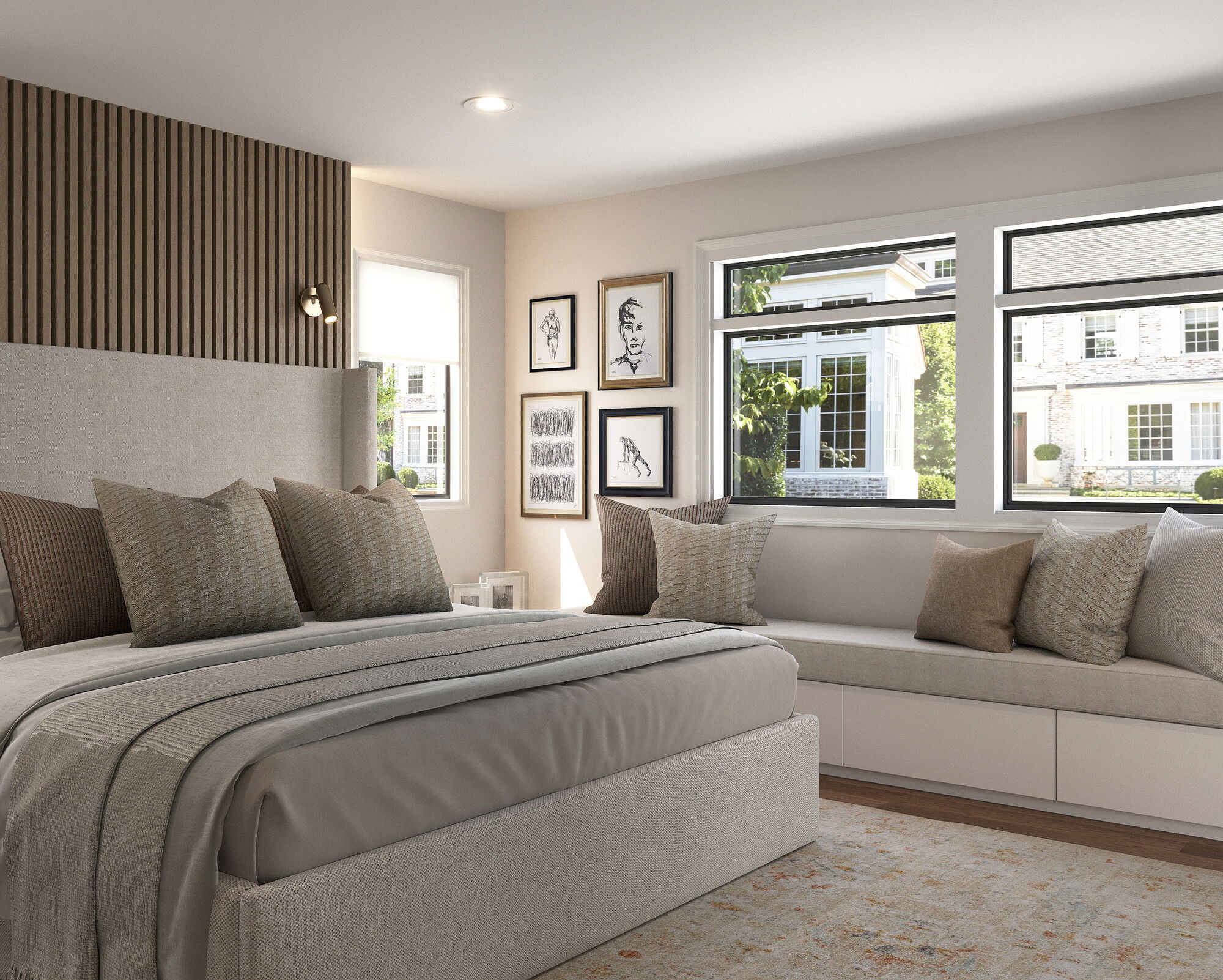 Online Designer Bedroom 3D Model 2
