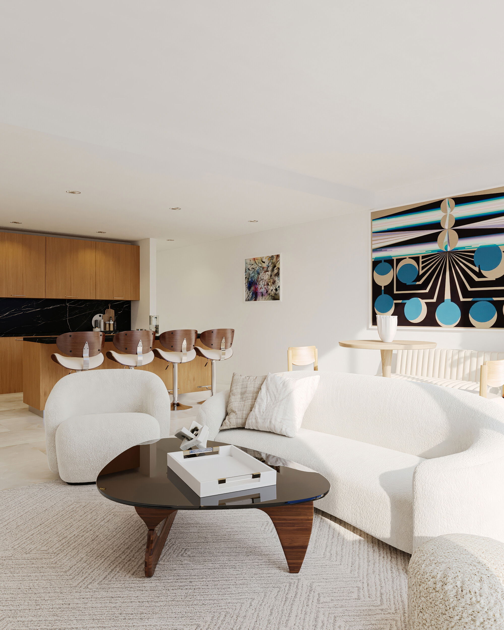 Online Designer Living Room 3D Model 3