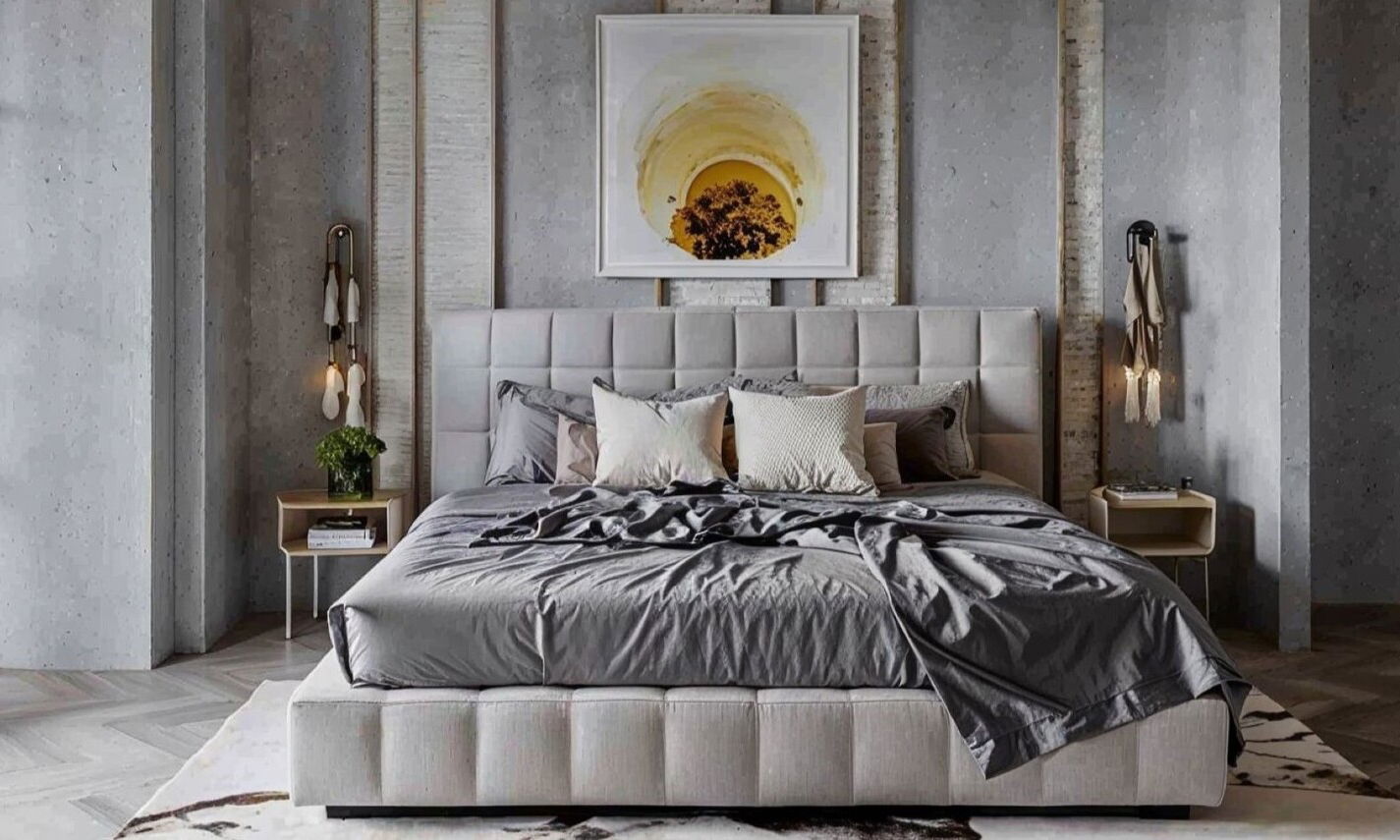 High End Contemporary Master Bedroom Design by top Bakersfield interior designers