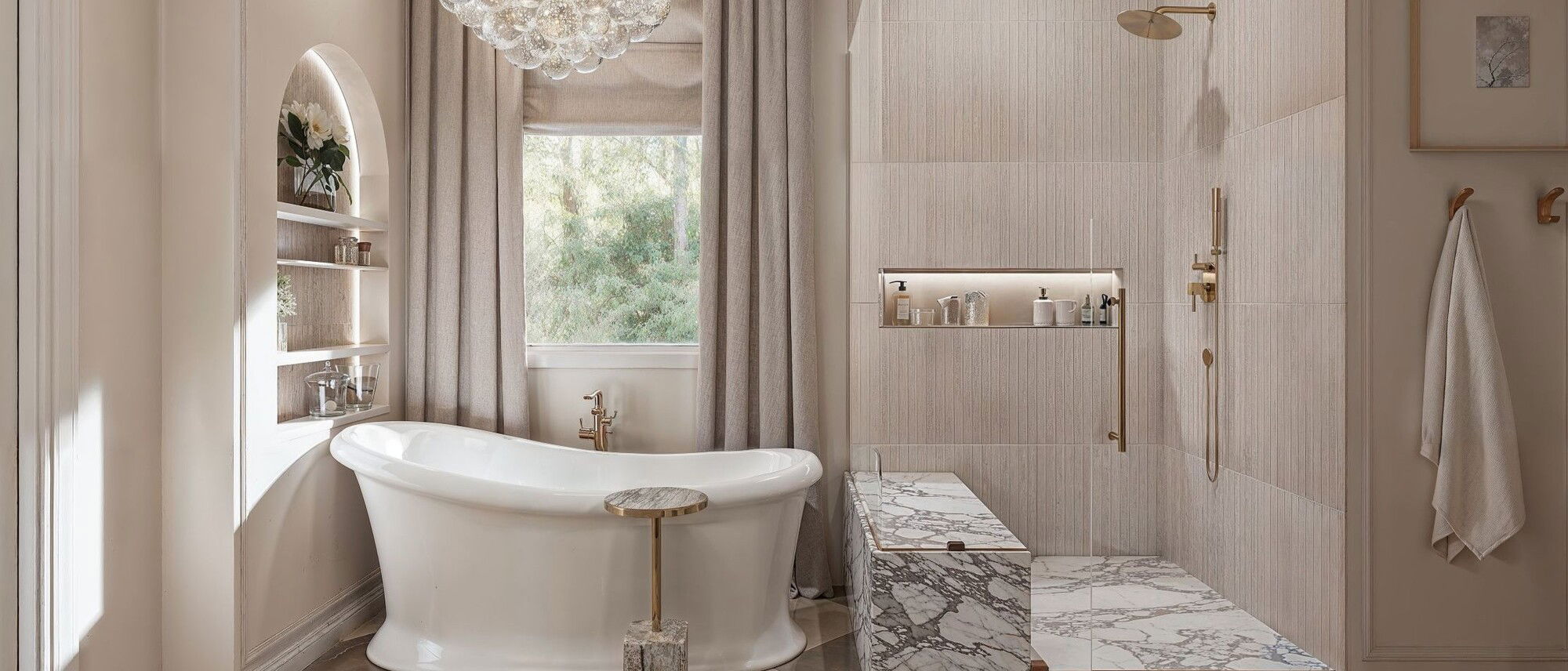 Spa-Inspired Bathroom Design with Modern Touches- After Rendering