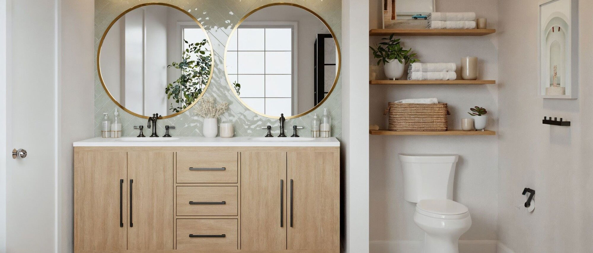 Modern Farmhouse Bathroom by affordable South Fulton interior designers