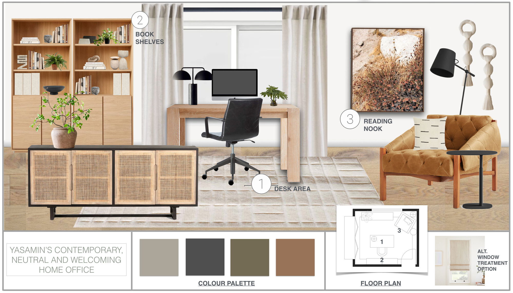 Ideas de diseño interior para hogar/oficina pequeña en línea
