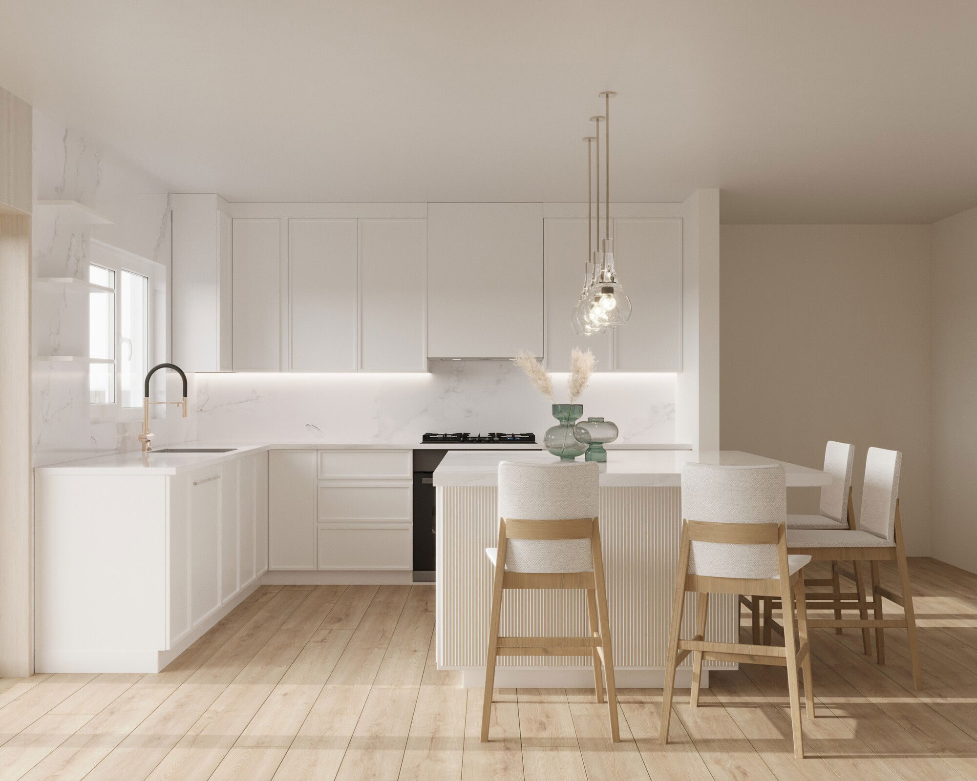 Online Designer Kitchen 3D Model 3