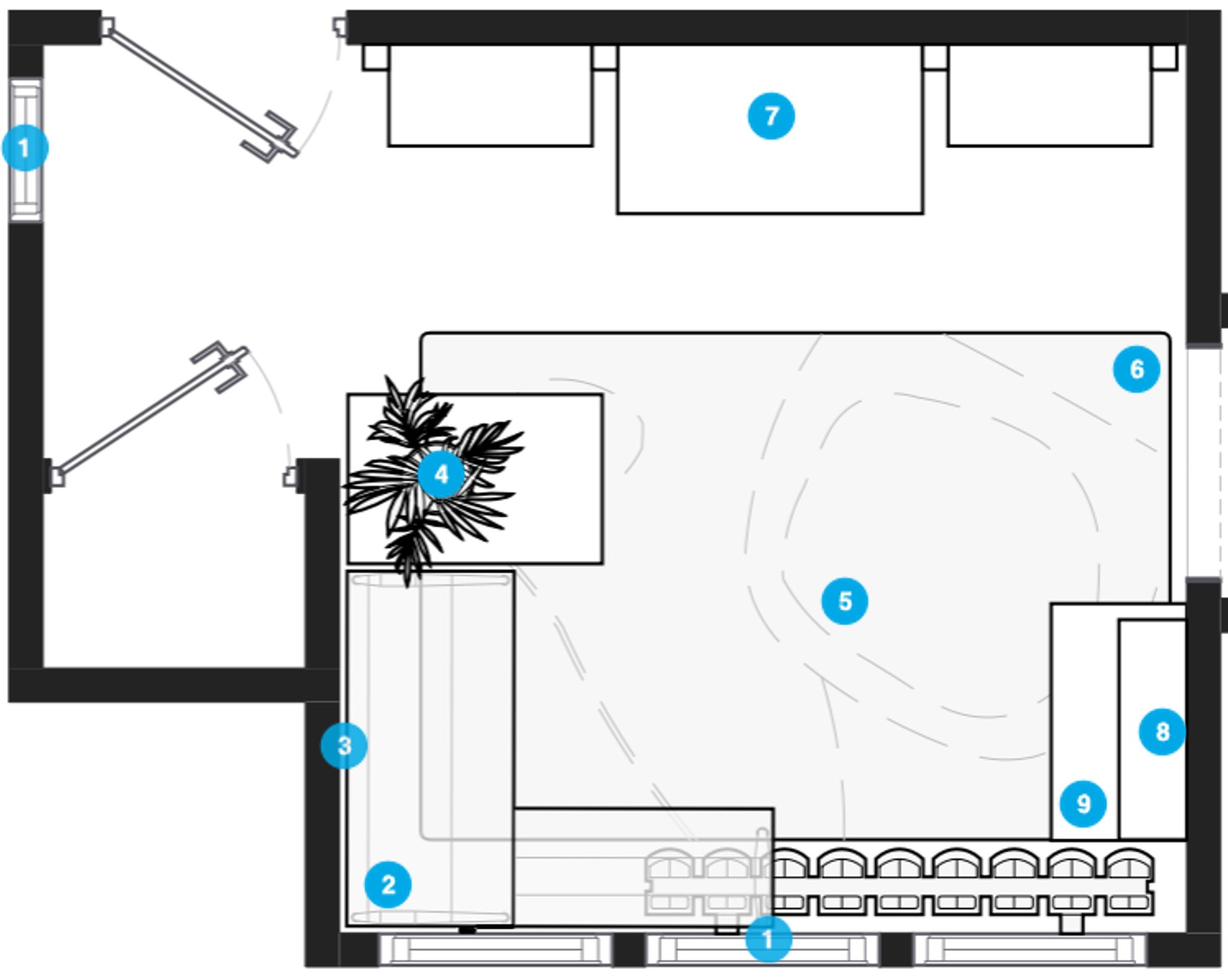 Online Designer Home Office Floorplan