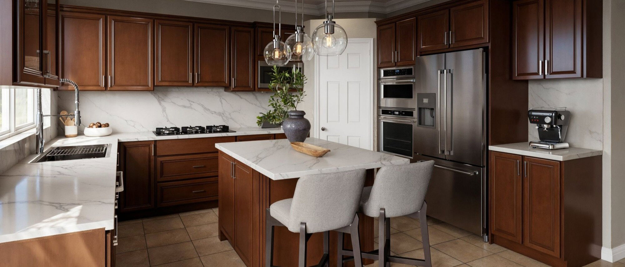 Modern Sophisticated Bathroom & Kitchen Renovation by top Vista interior designers