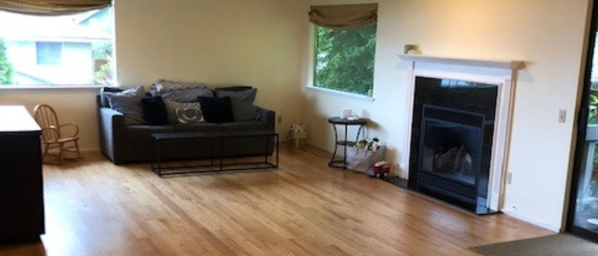 Mid-Century Modern Living Room Design- Before Photo