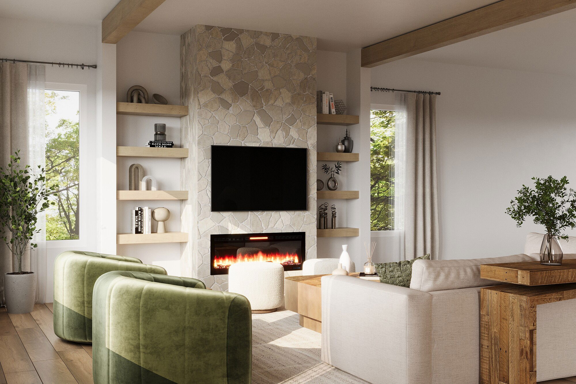 Online Designer Living Room 3D Model 3