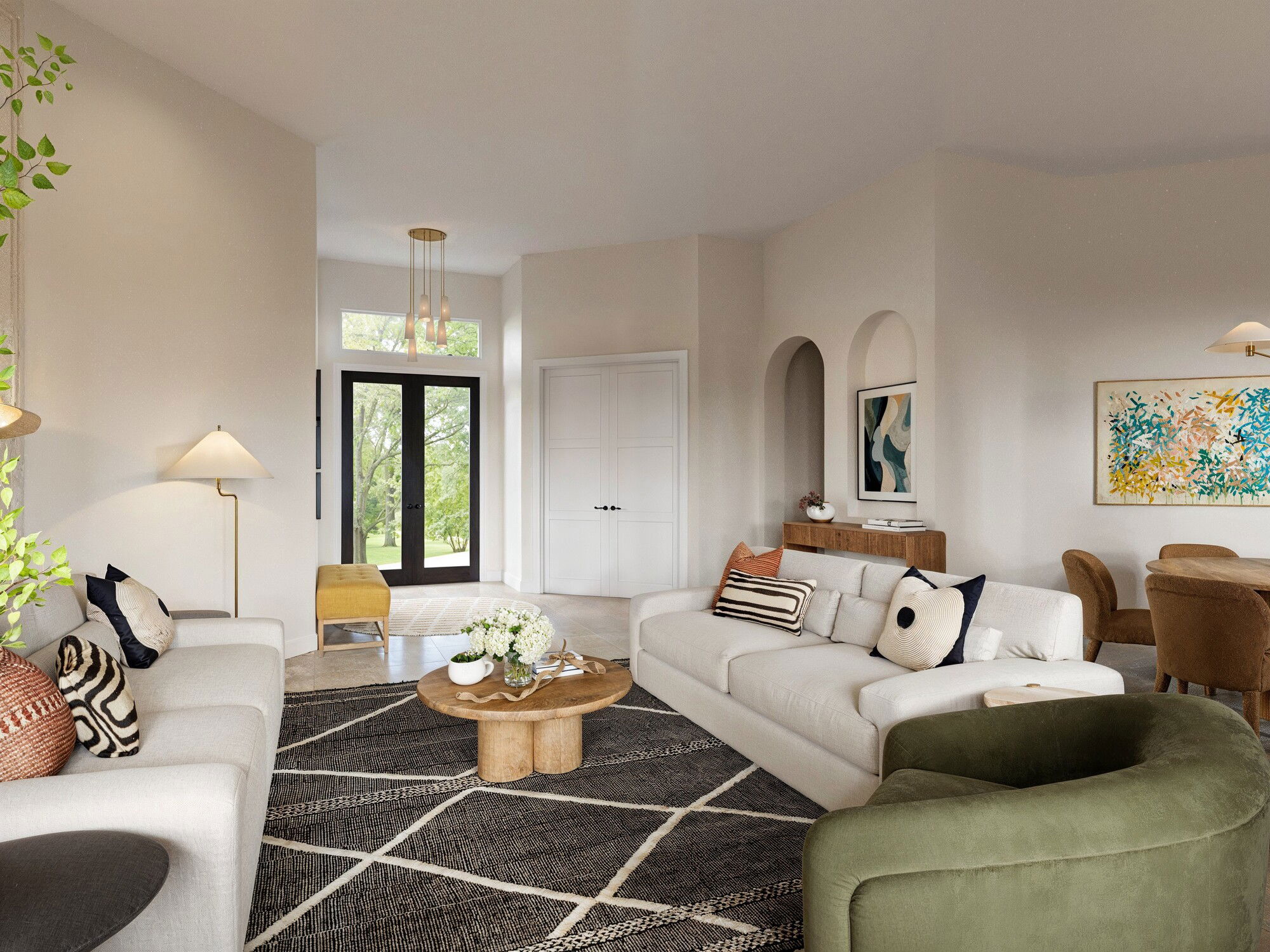 Online Designer Combined Living/Dining 3D Model 3
