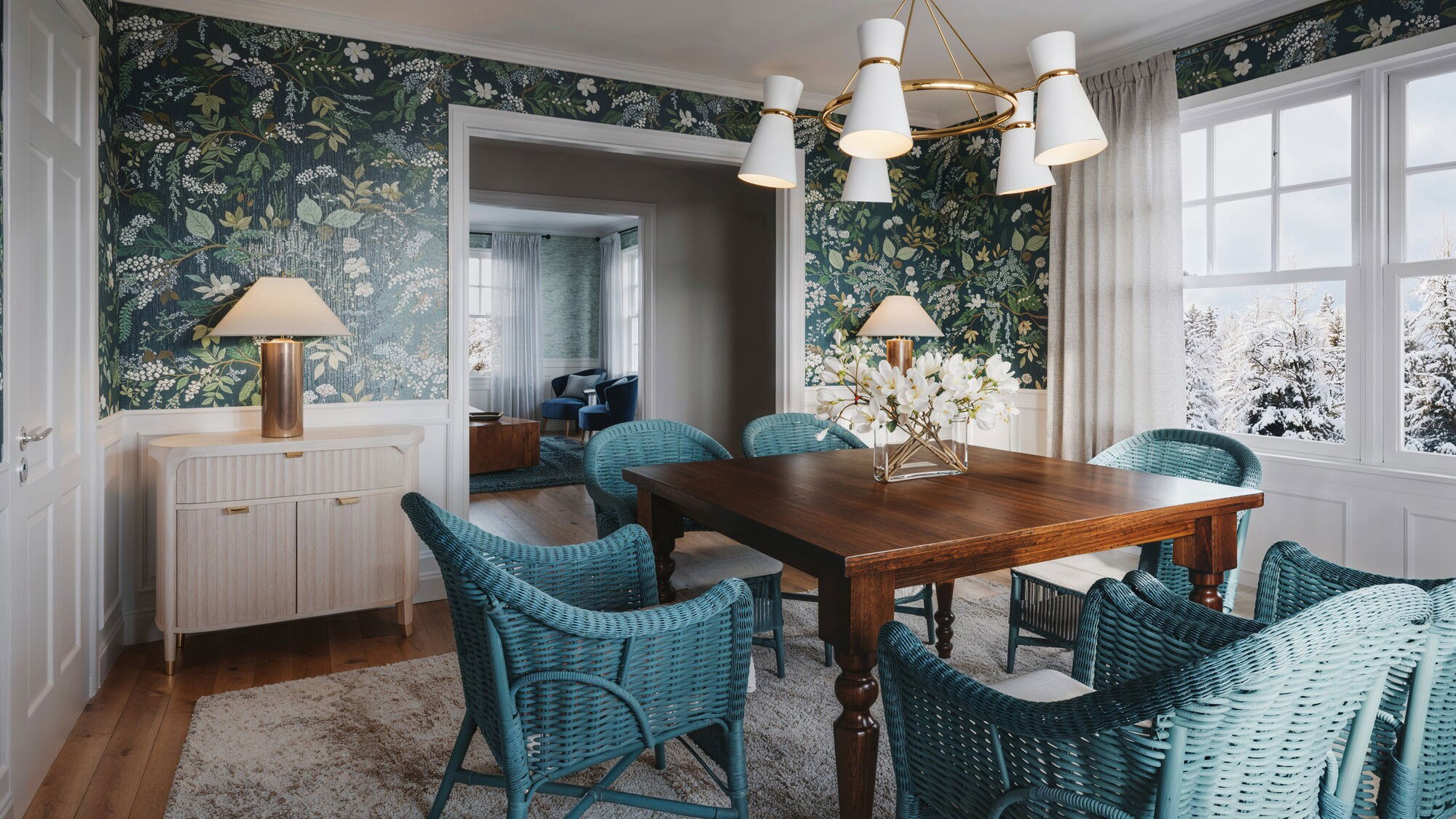 Online Designer Dining Room 3D Model 2