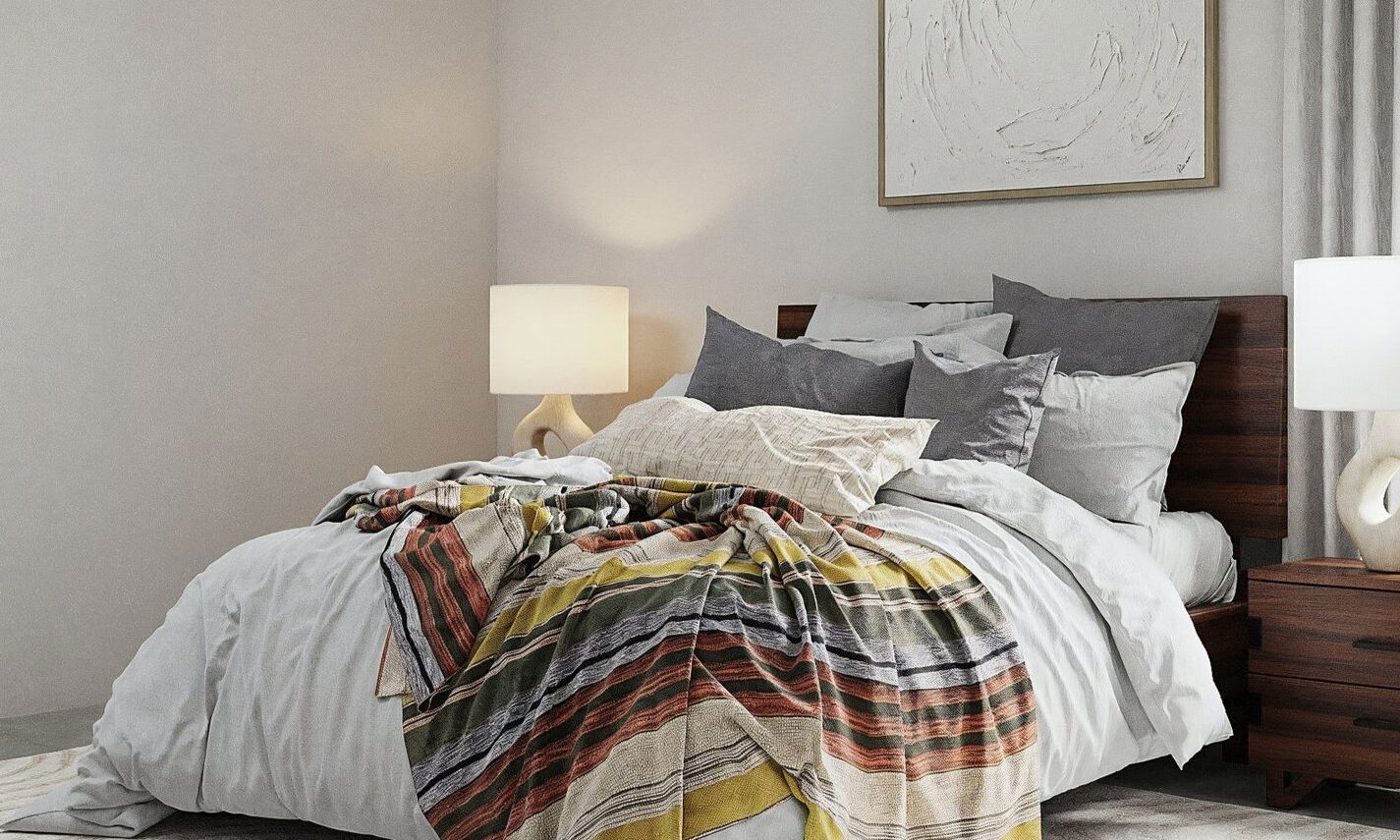 Contemporary Design Style with Pops of Color by affordable Sarasota interior designers