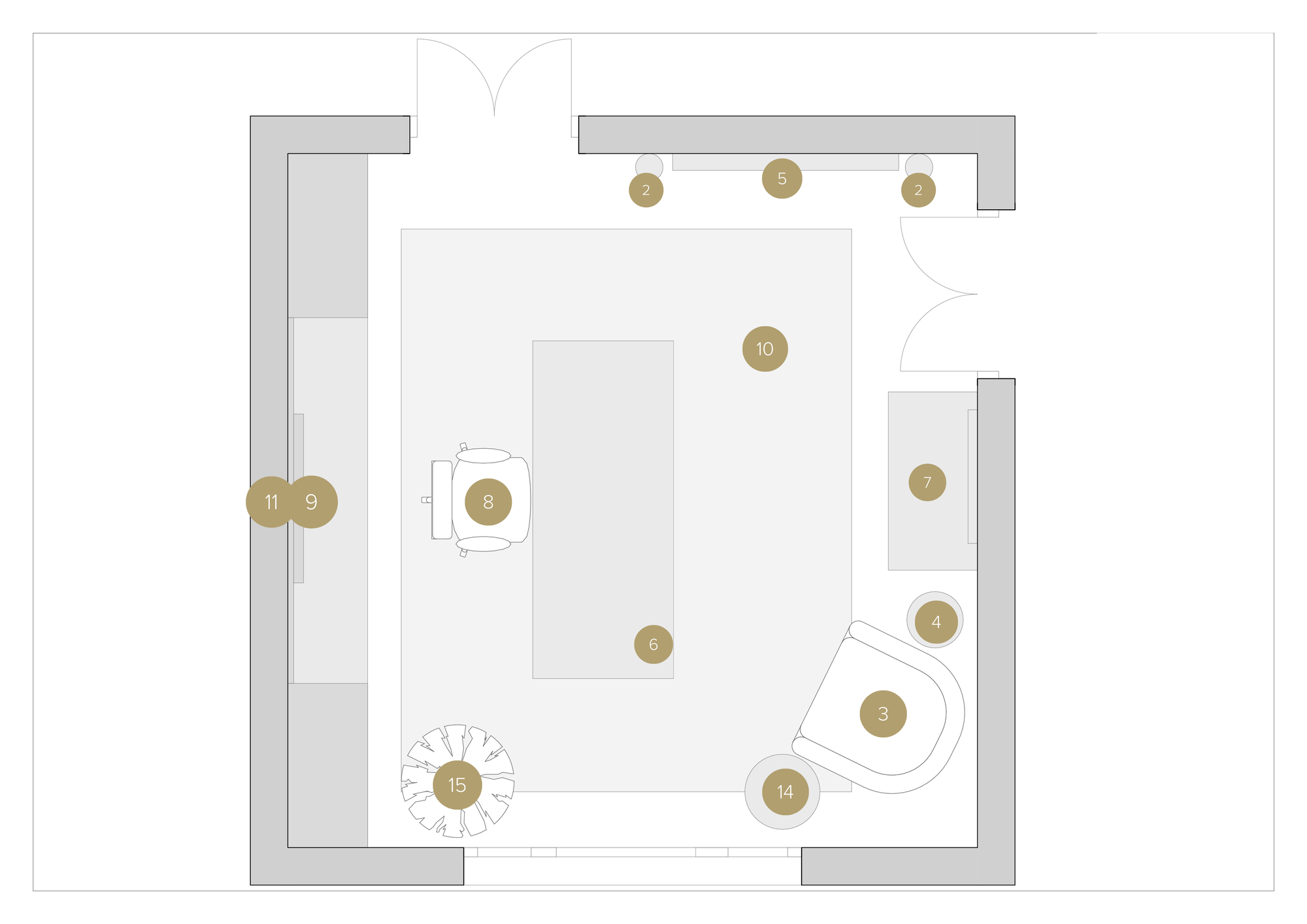 Plano de hogar/oficina pequeña del diseñador en línea