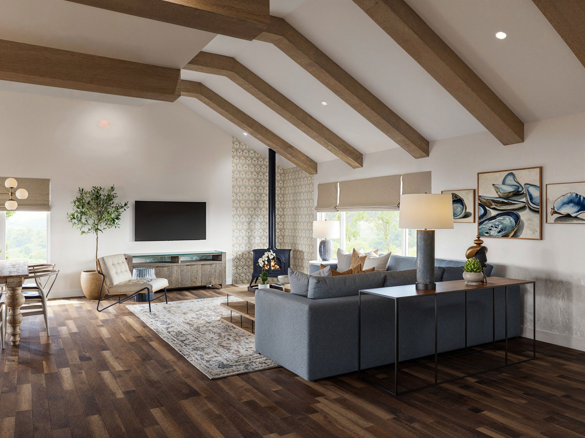 Online Designer Combined Living/Dining 3D Model 1