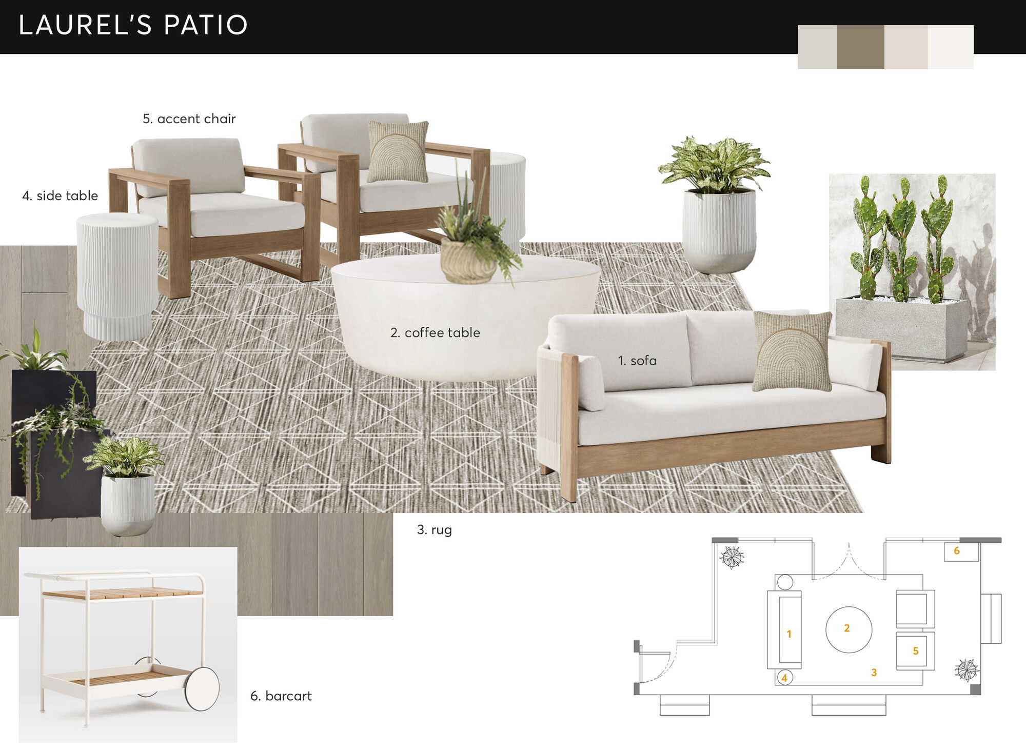 Fresh Modern and Contemporary Patio Design Jessica S. Moodboard 1 thumb