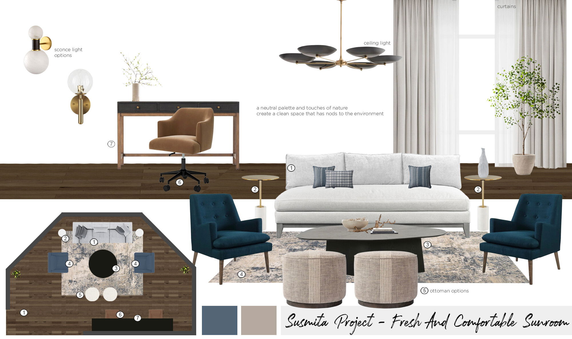 Online Designer Combined Living/Dining Interior Design Ideas