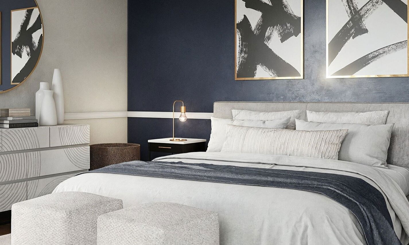 Transitional Style Living Room and Bedroom by affordable Tyler interior designers