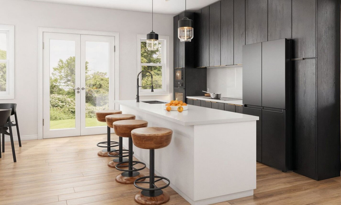 Open Plan Living Room & Kitchen