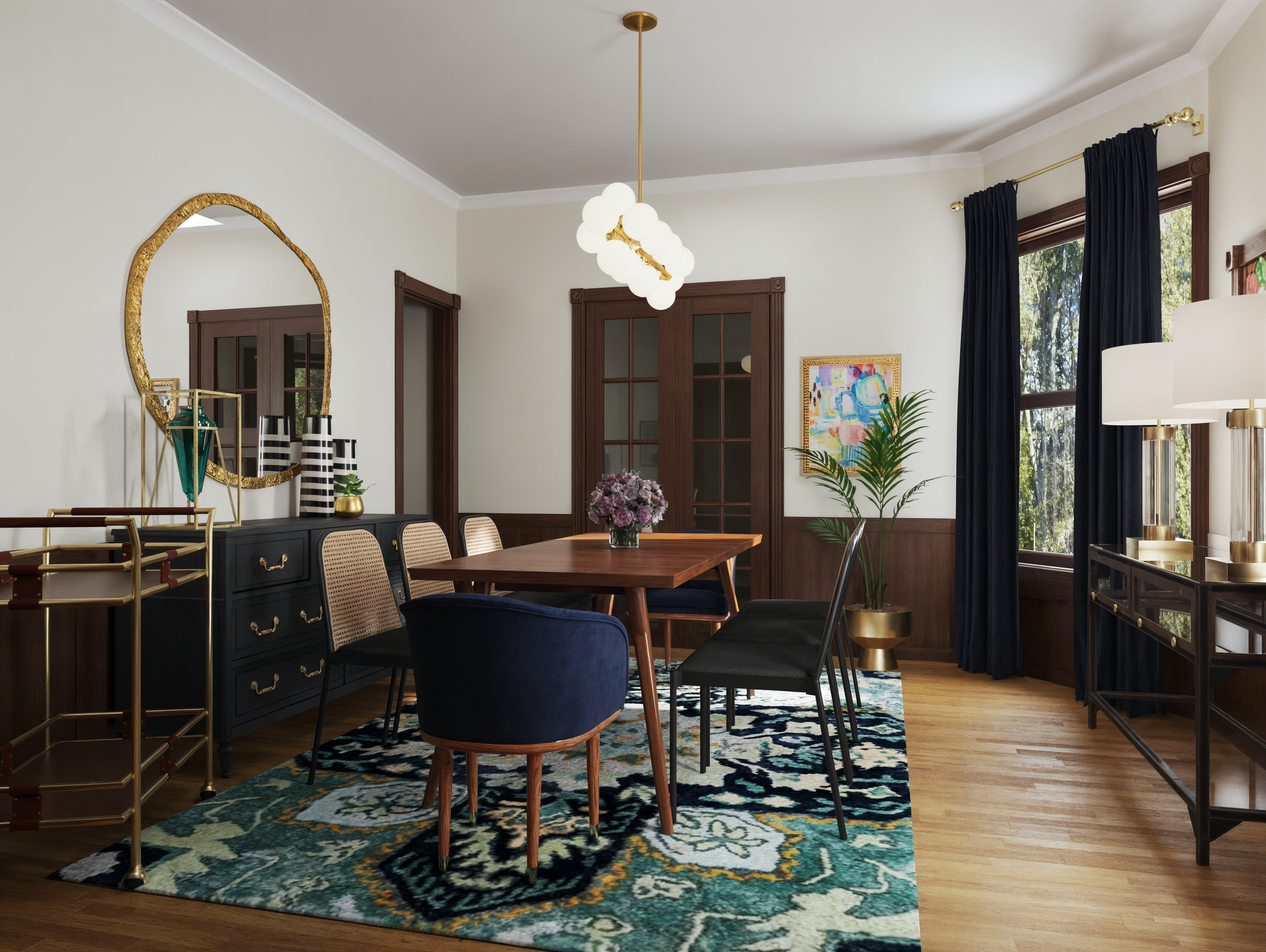 Online Designer Dining Room 3D Model 2