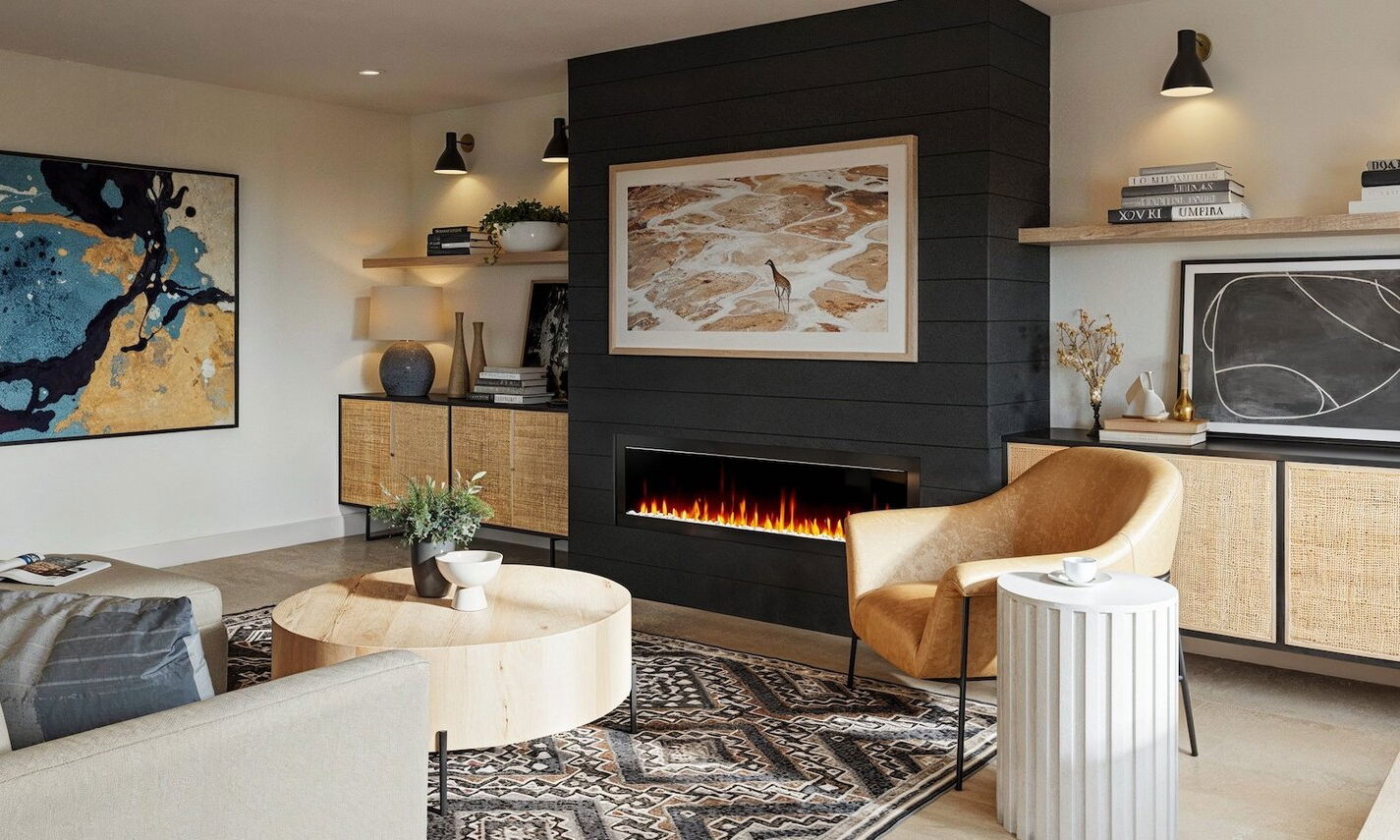 Welcoming Living Room Renovation by interior designers in Thornton, Colorado
