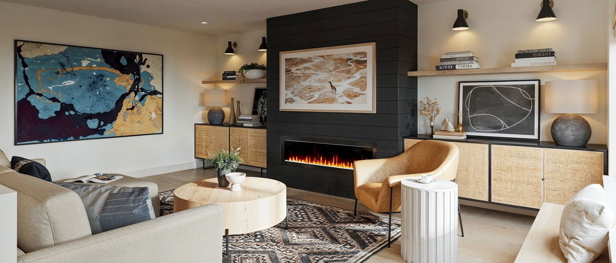 Welcoming Living Room Renovation by top Colorado Springs interior designers