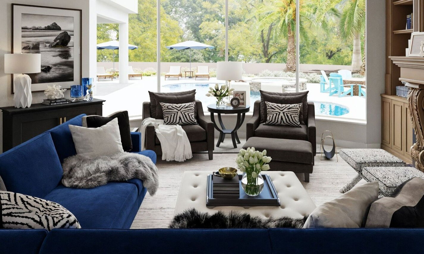 Contemporary House Interior Design by affordable West Palm Beach interior designers