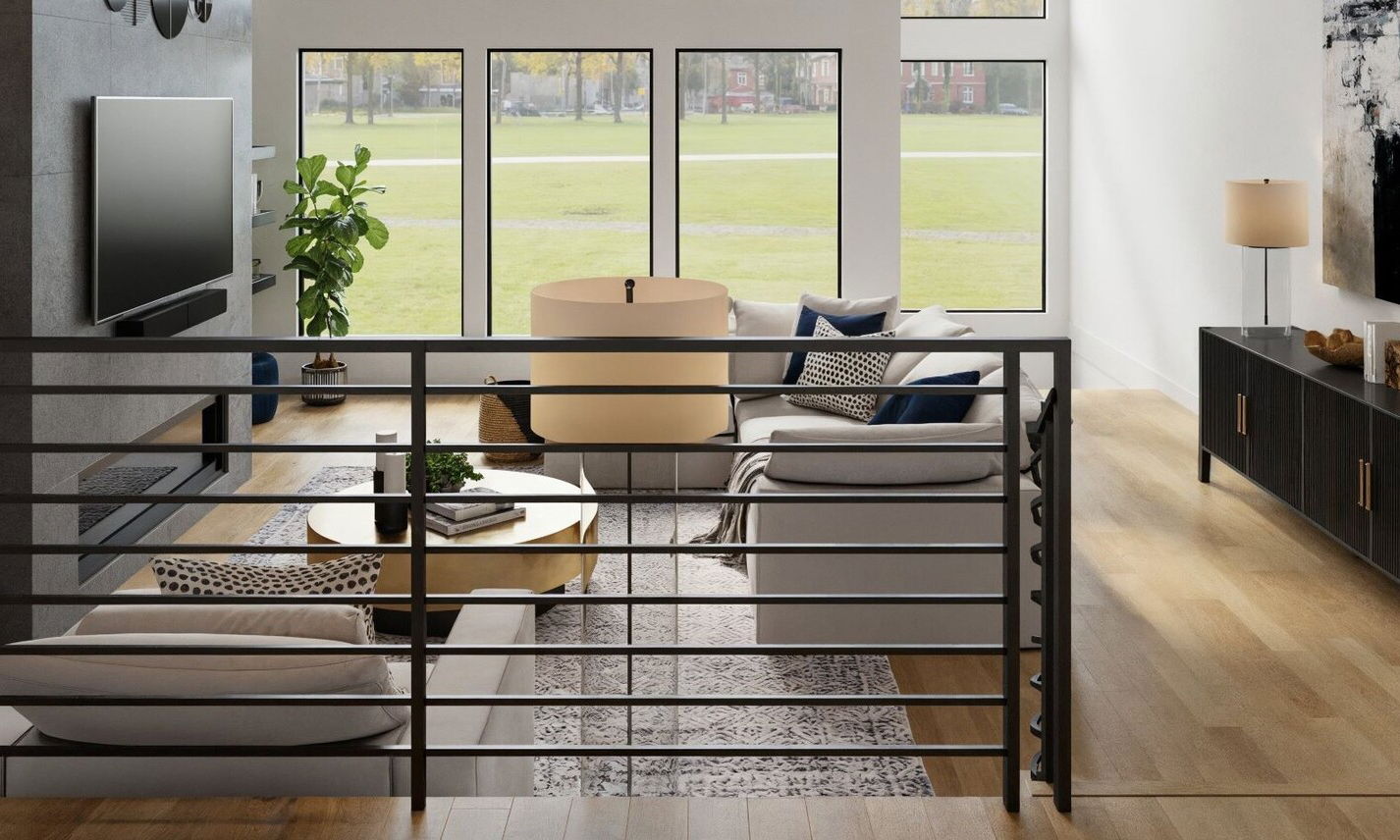 Contemporary Great Room Interior Design by interior designers in Beaumont, Texas