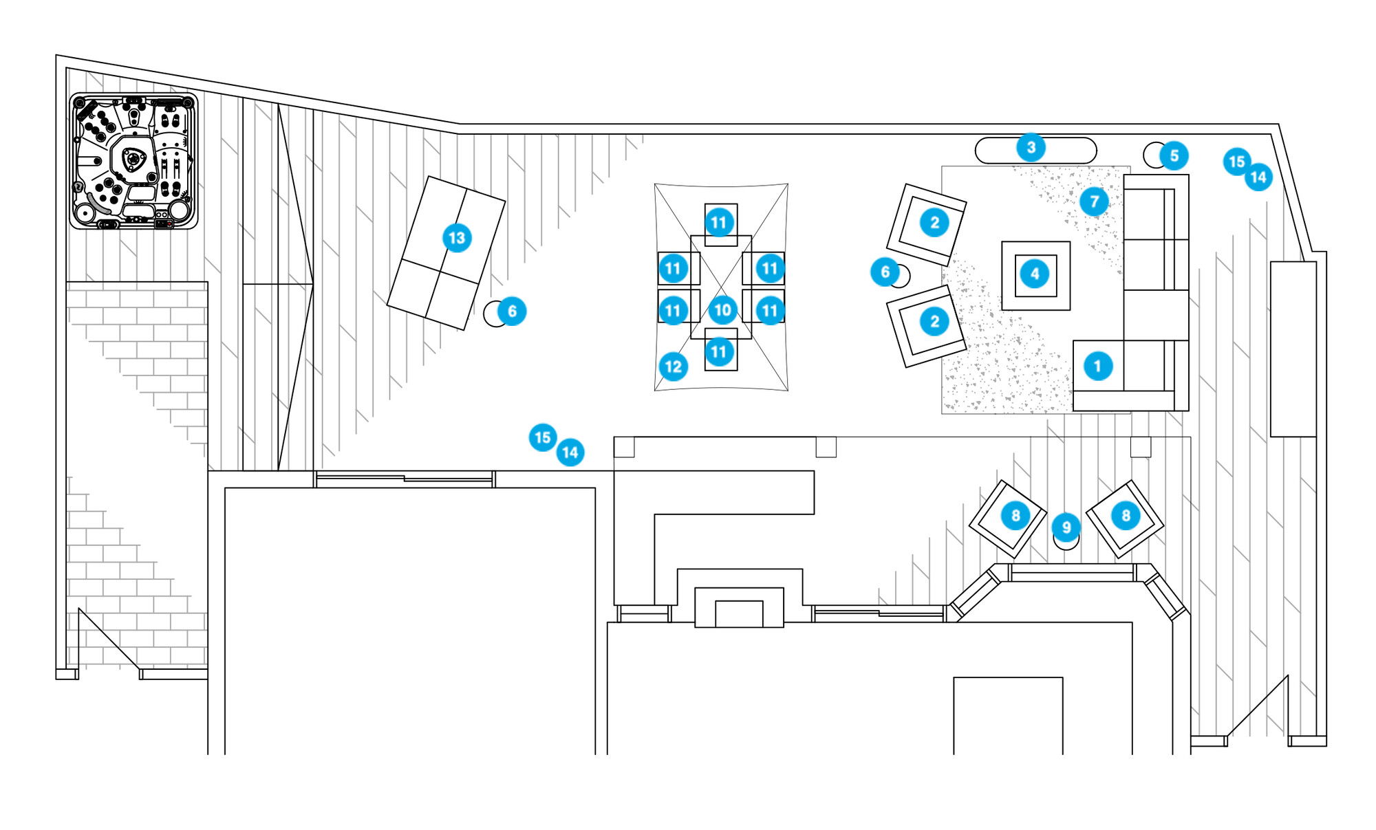 Online Designer Patio Floorplan